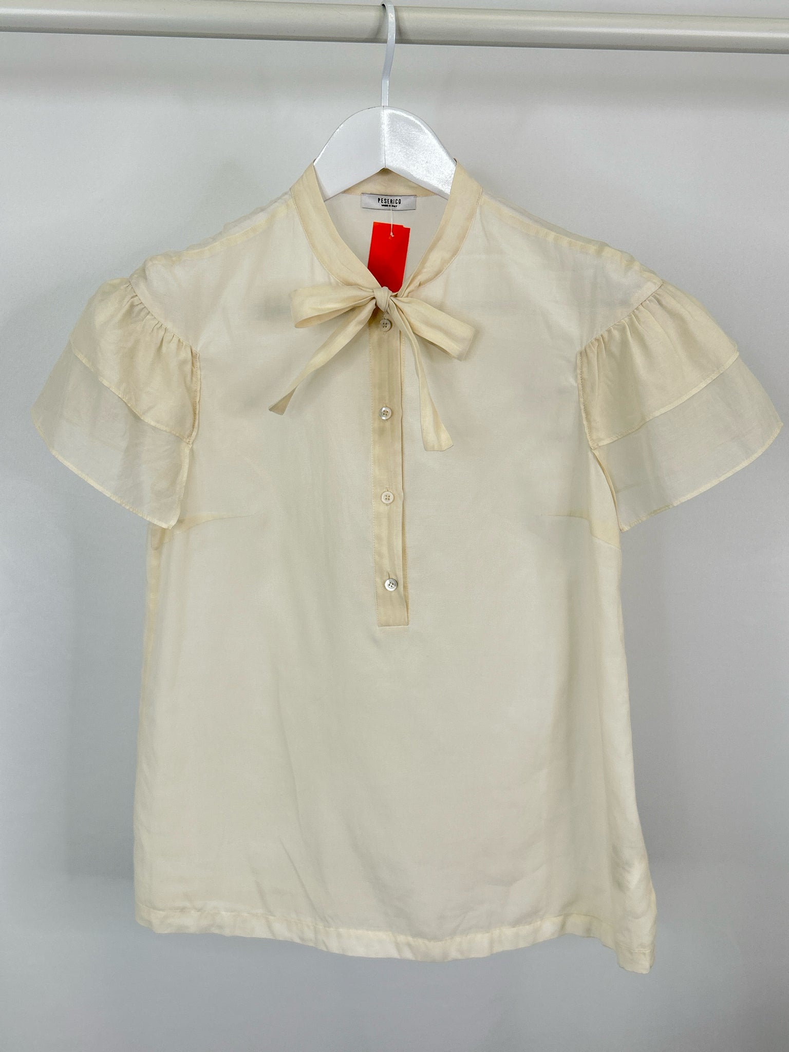 PESERICO Size XS Cream Women Top