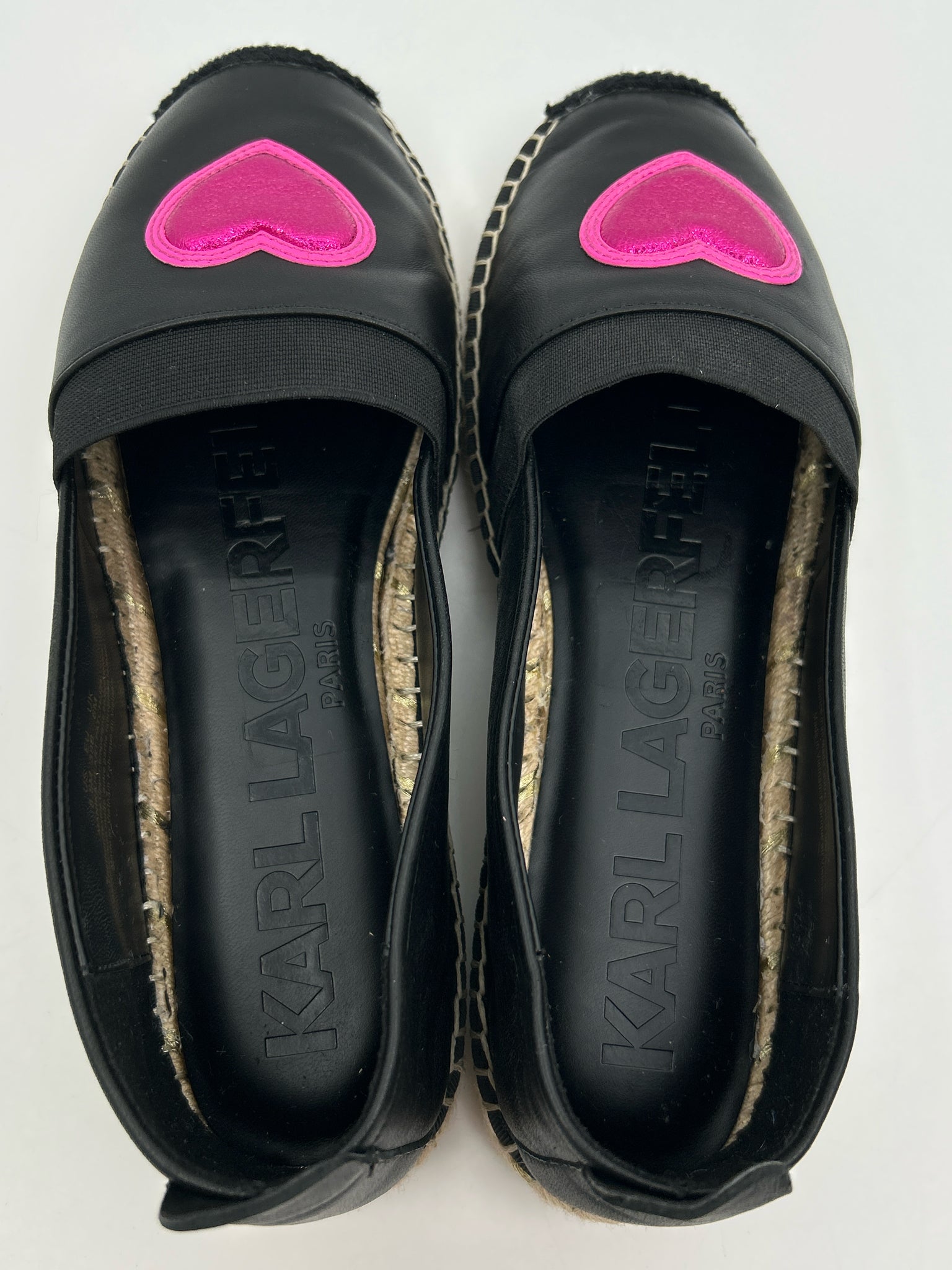 KARL LAGERFELD Size 8.5M Black Women Sandal