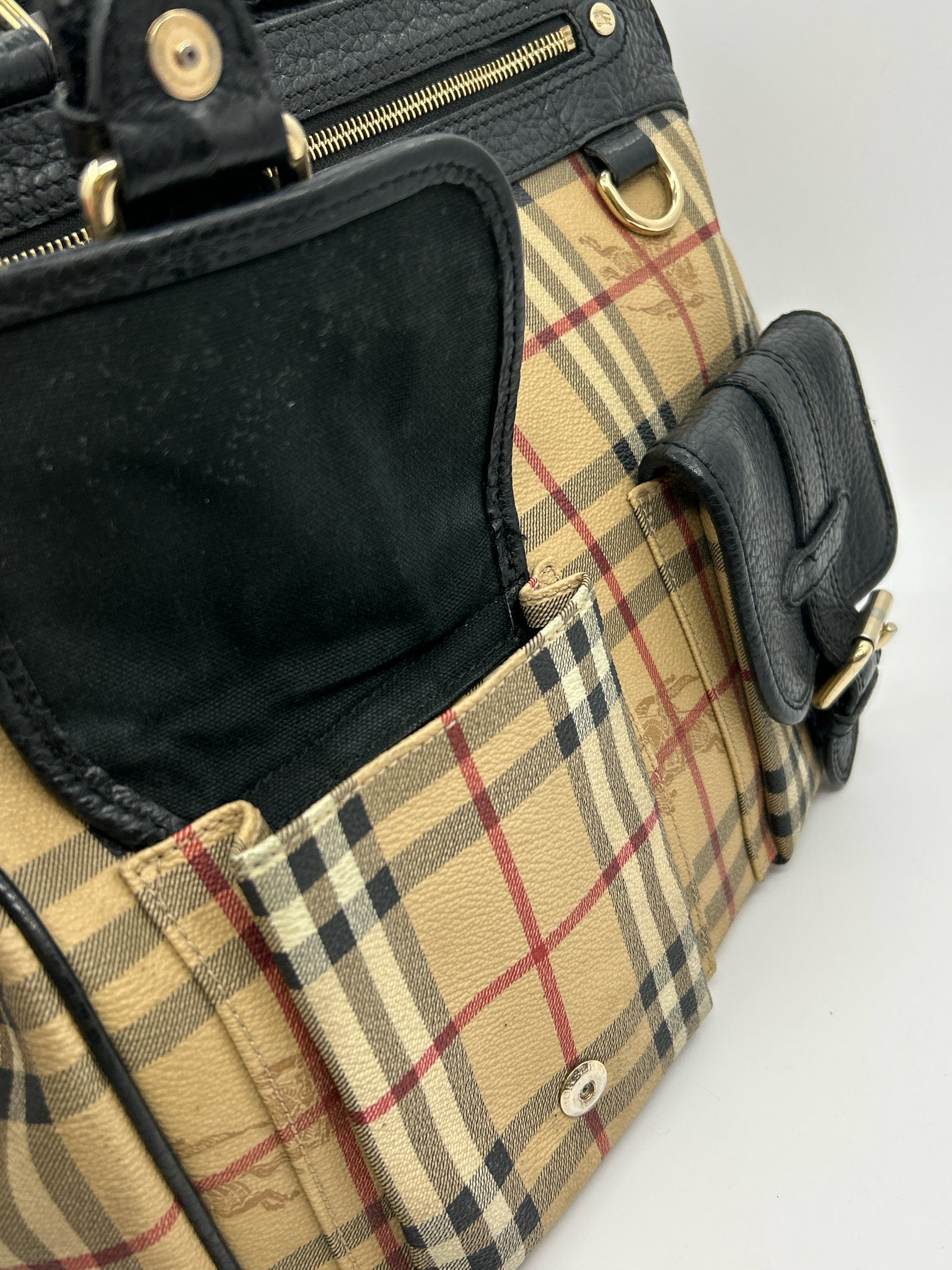 BURBERRY Brown Plaid Women Tote