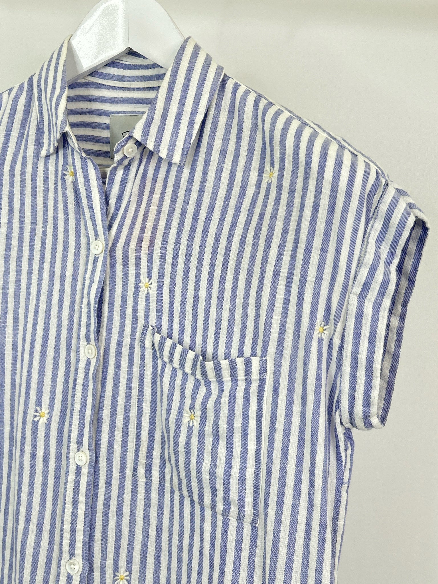 RAILS Size XS Blue Striped Women Blouse