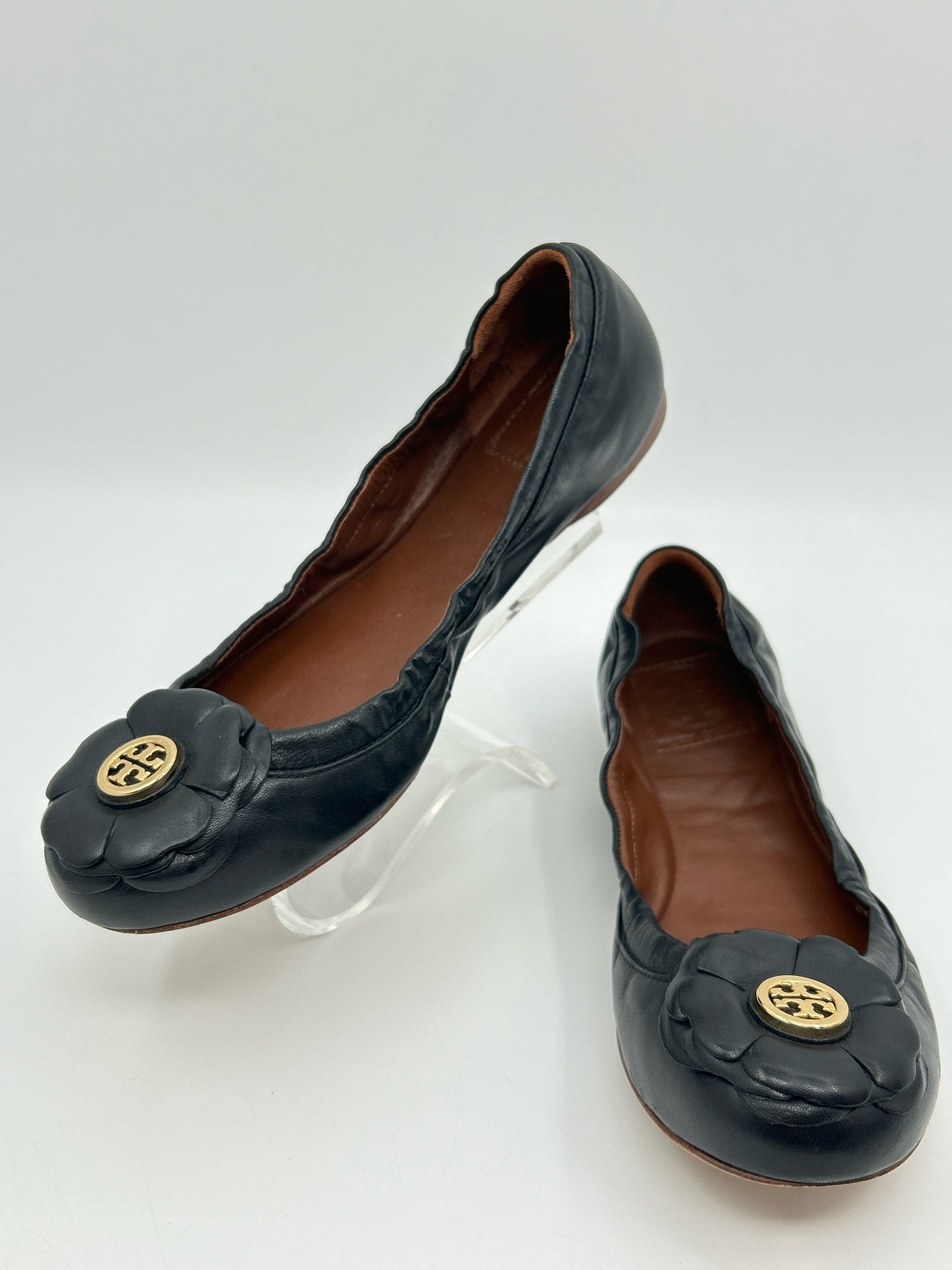 TORY BURCH Size 7 Black Women Flats