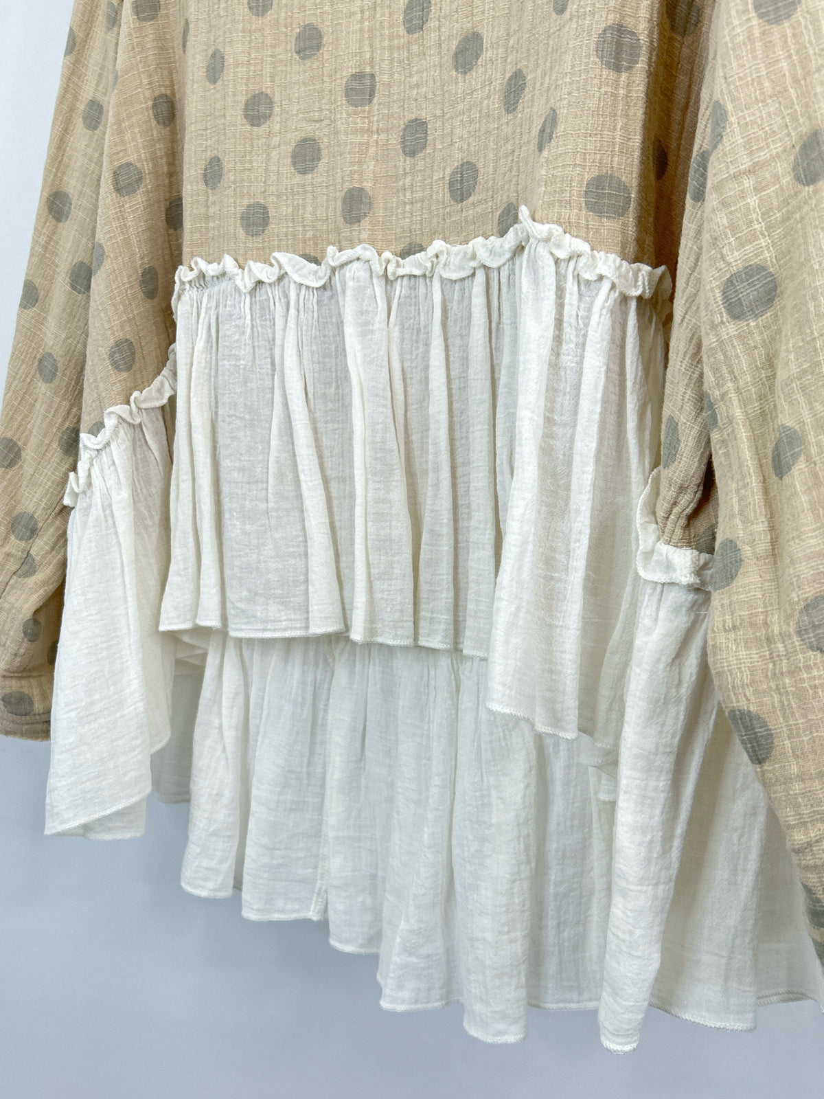 JADED GYPSY Size One Size Beige Print Women Top