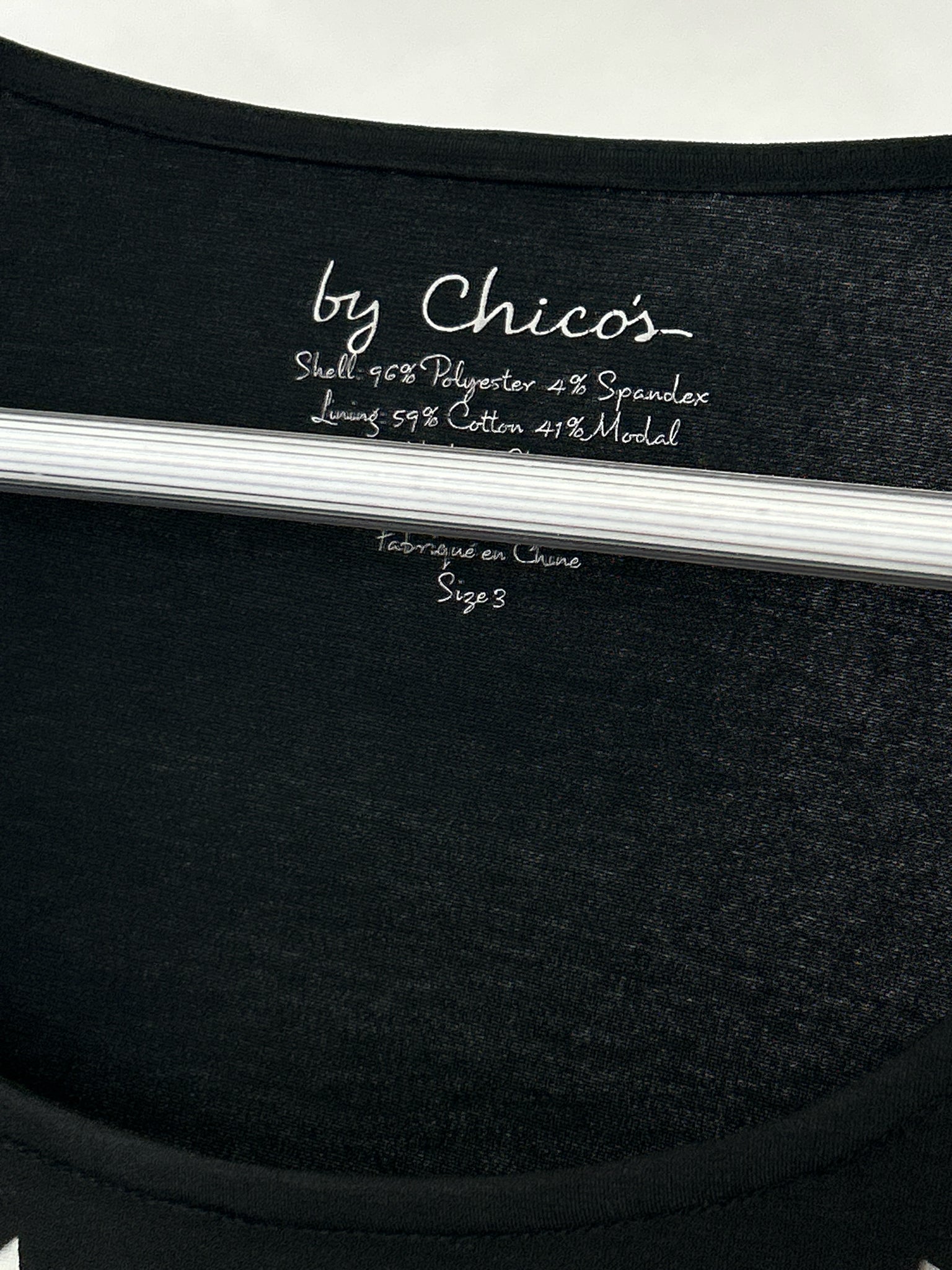 CHICO'S Size 16 Black Women Top