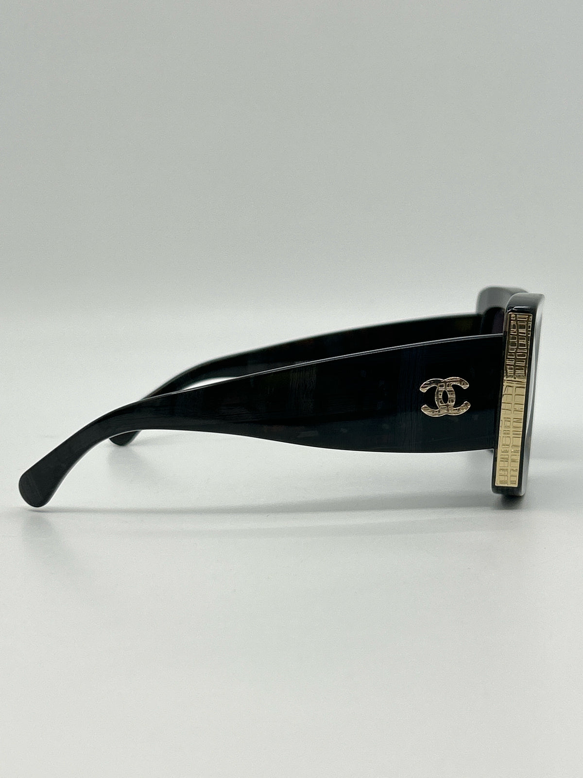 CHANEL Black & Grey Sunglasses