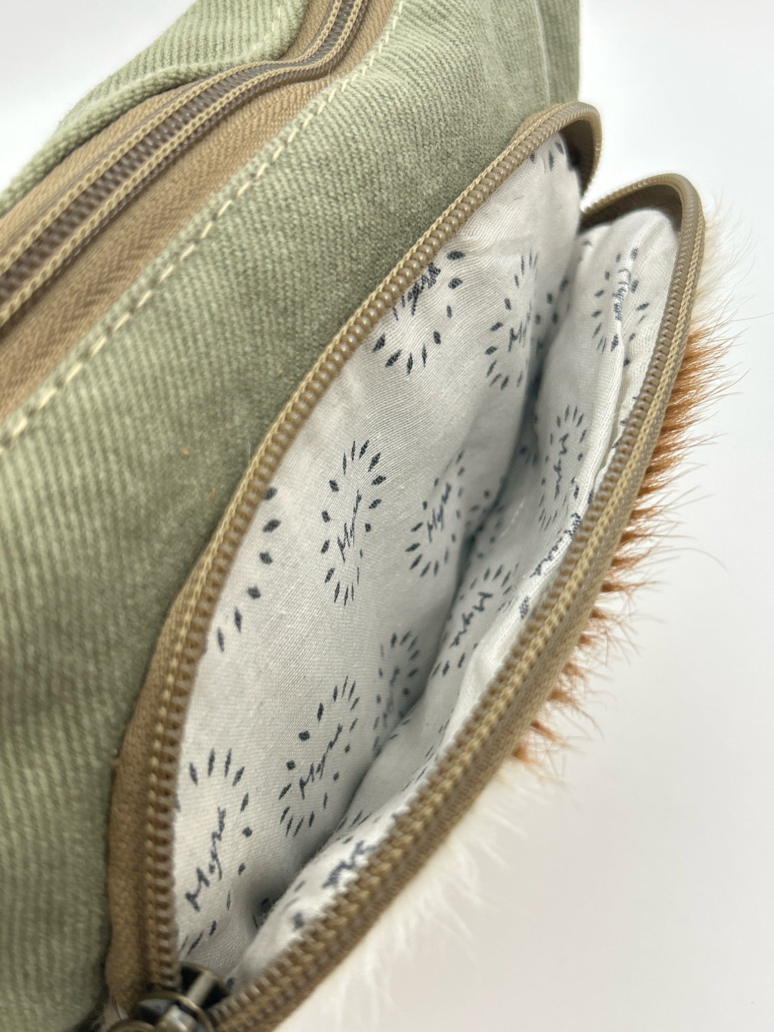 MYRA BAG Olive and Brown Women Purse