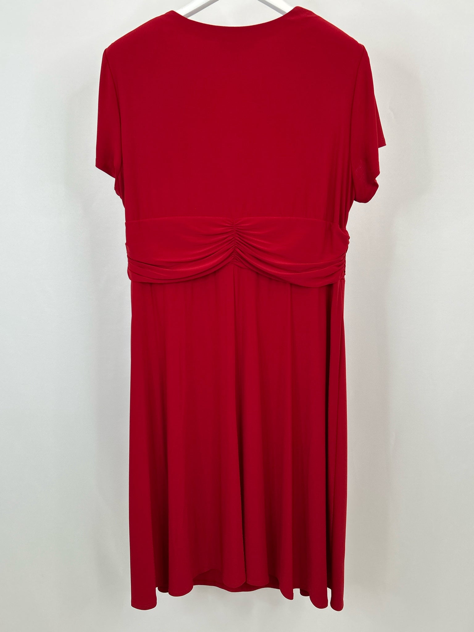 R & M RICHARDS Size 18W Red Women's Dress NWT