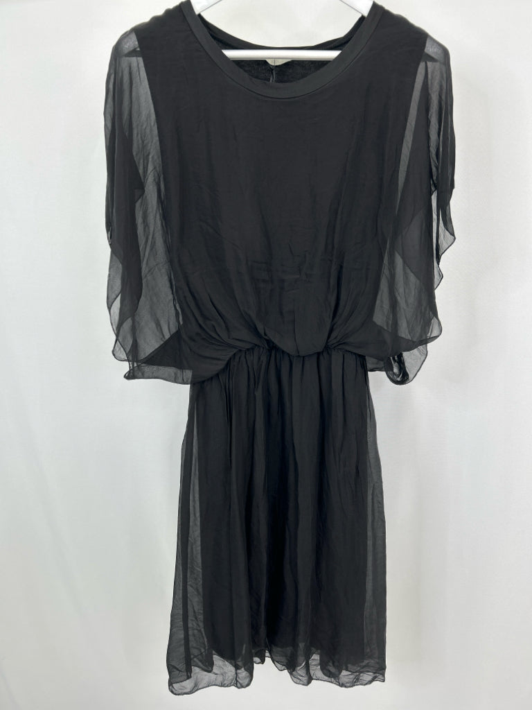 BACI Women Size M Black Silk Dress NWT