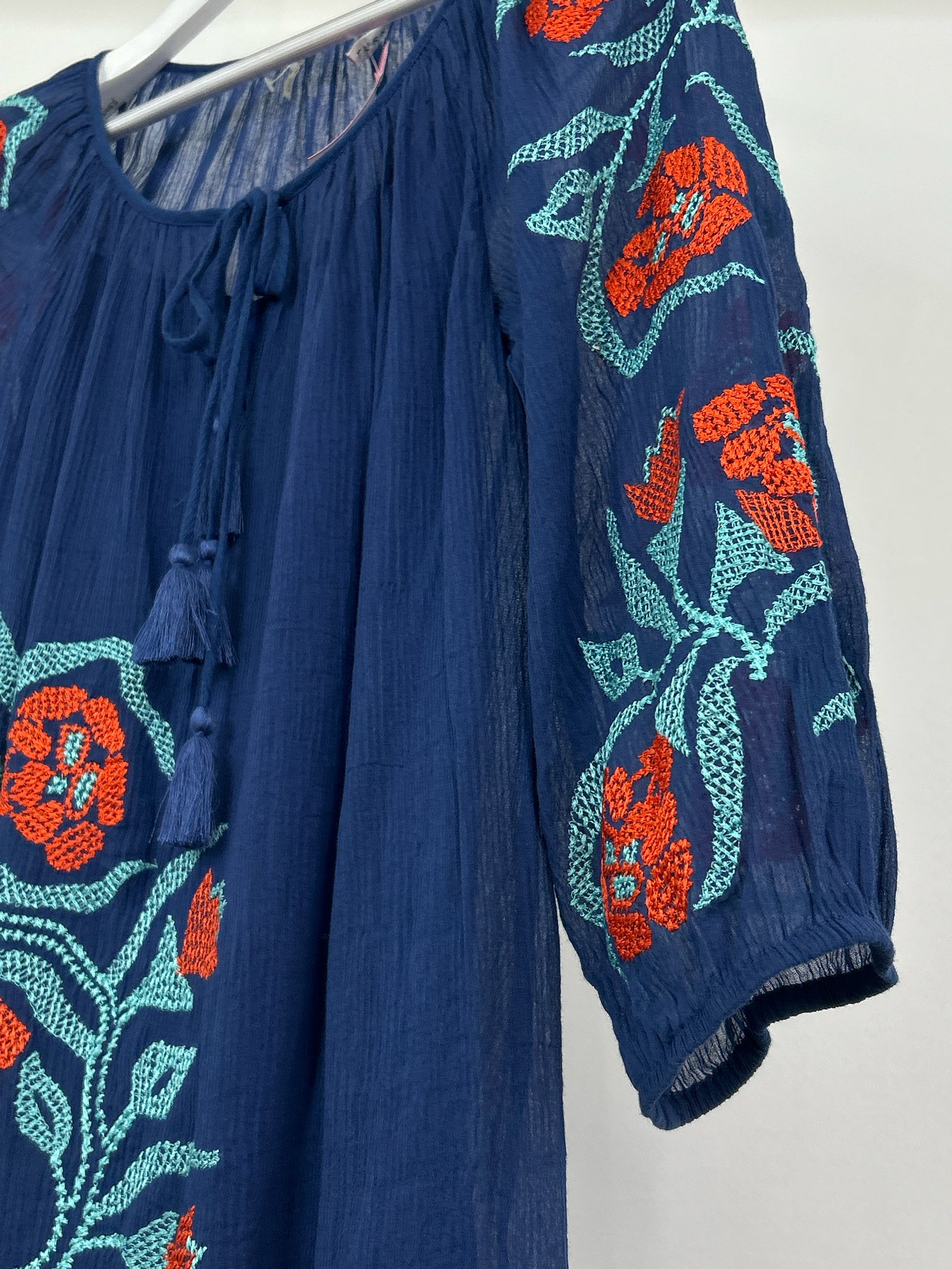 TRINA TURK Size 4 Blue floral Women Dress