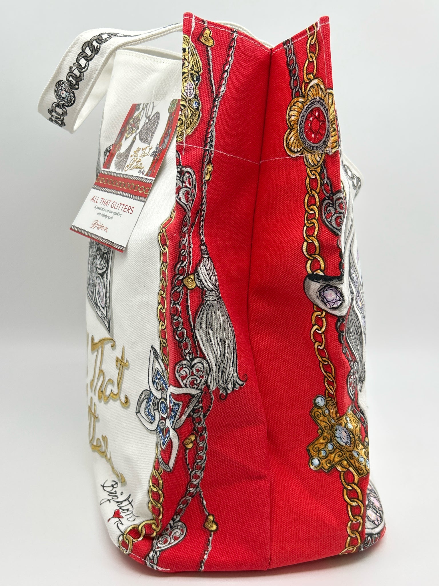 BRIGHTON NWT red and white Women Tote