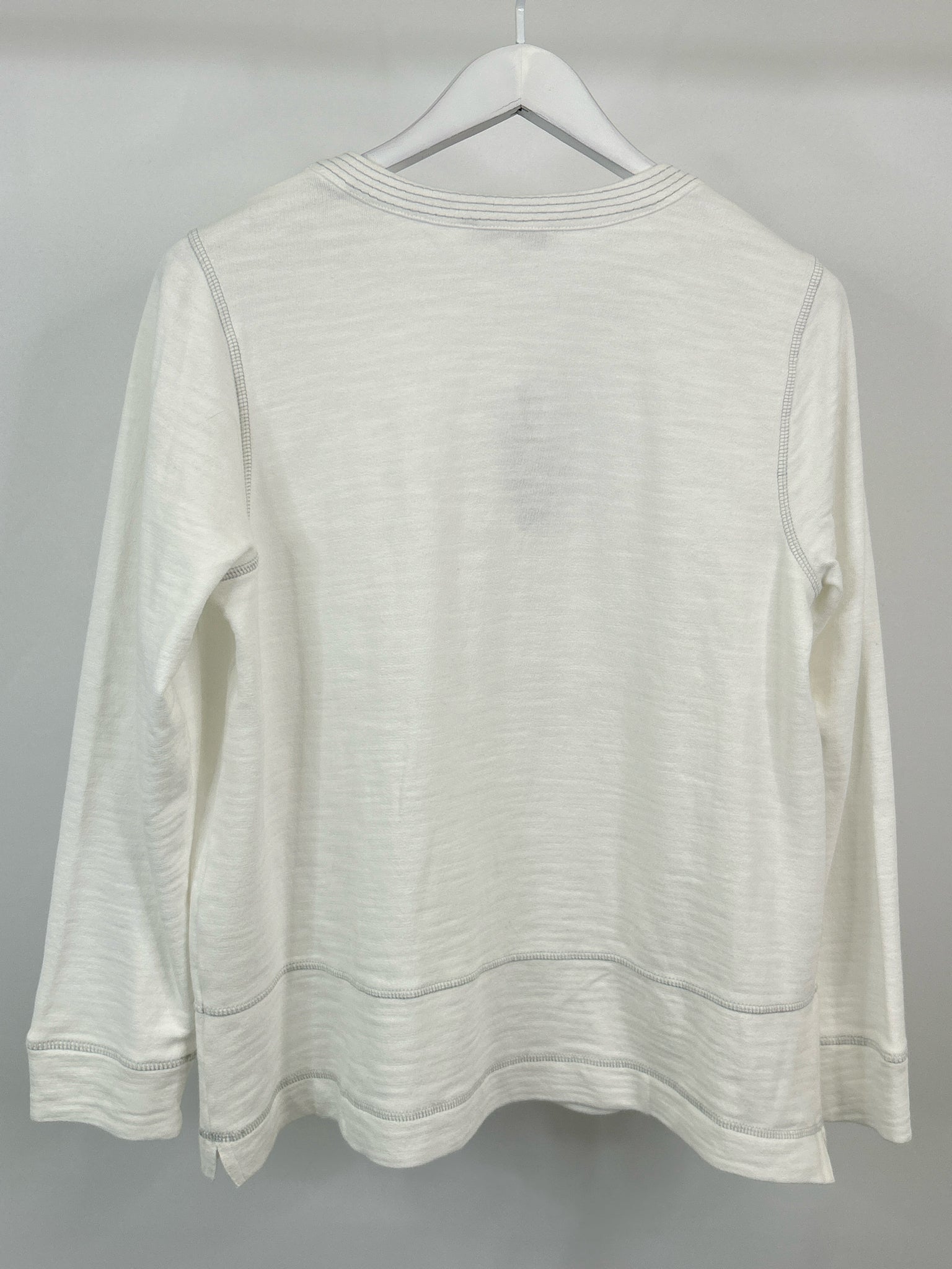 J JILL Size M White Women Sweatshirt NWT