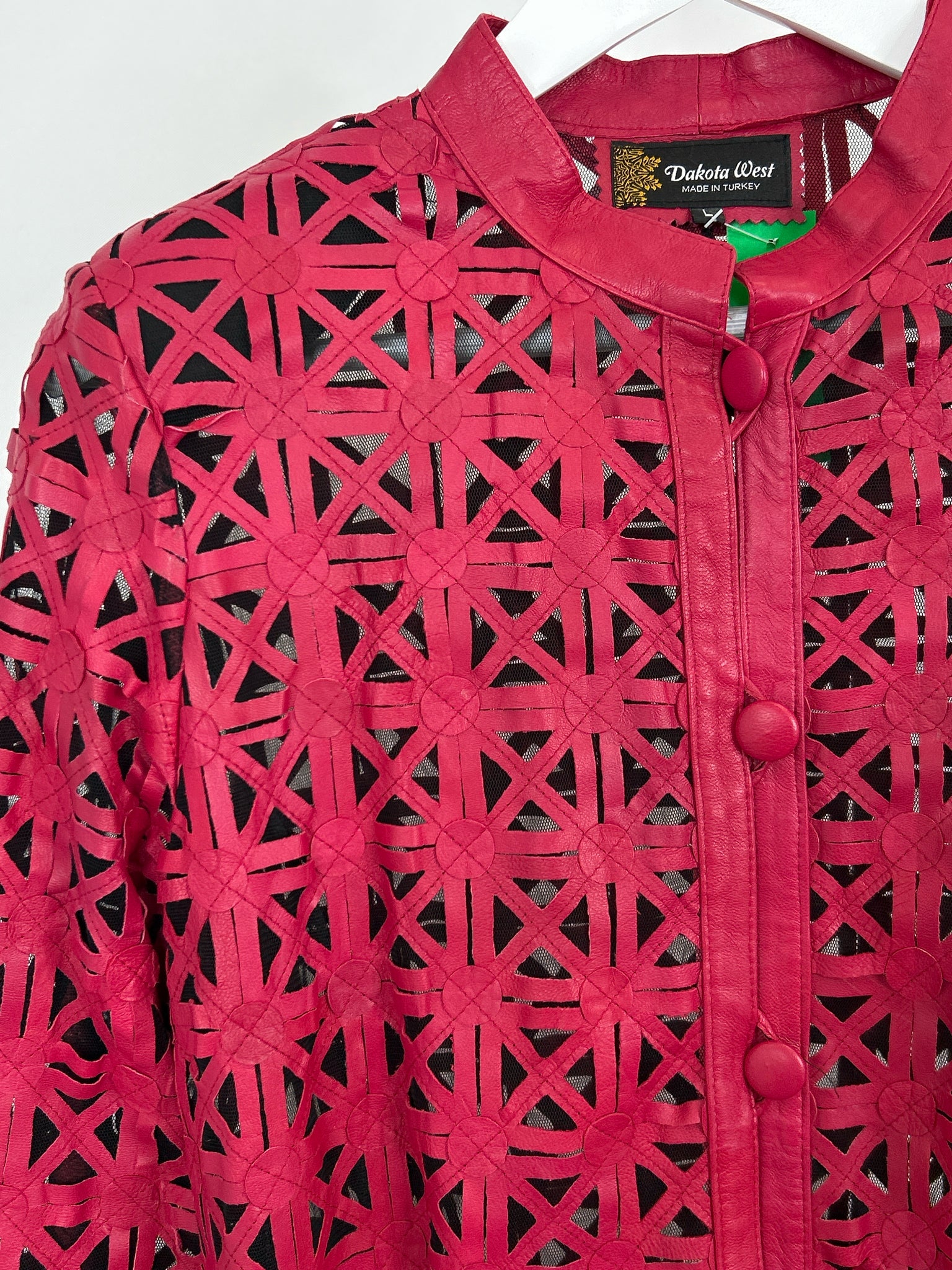 Dakota West Size L Red Women Jacket