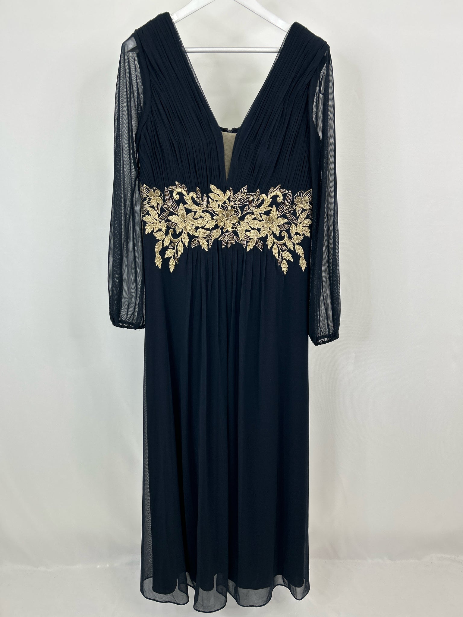 BETSY&ADAM Size 14W Navy Women Dress
