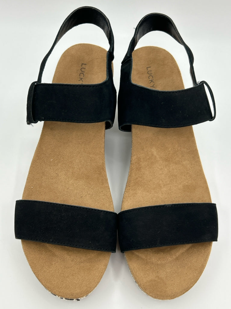 LUCKY BRAND Size 9.5W Black Women's Sandal