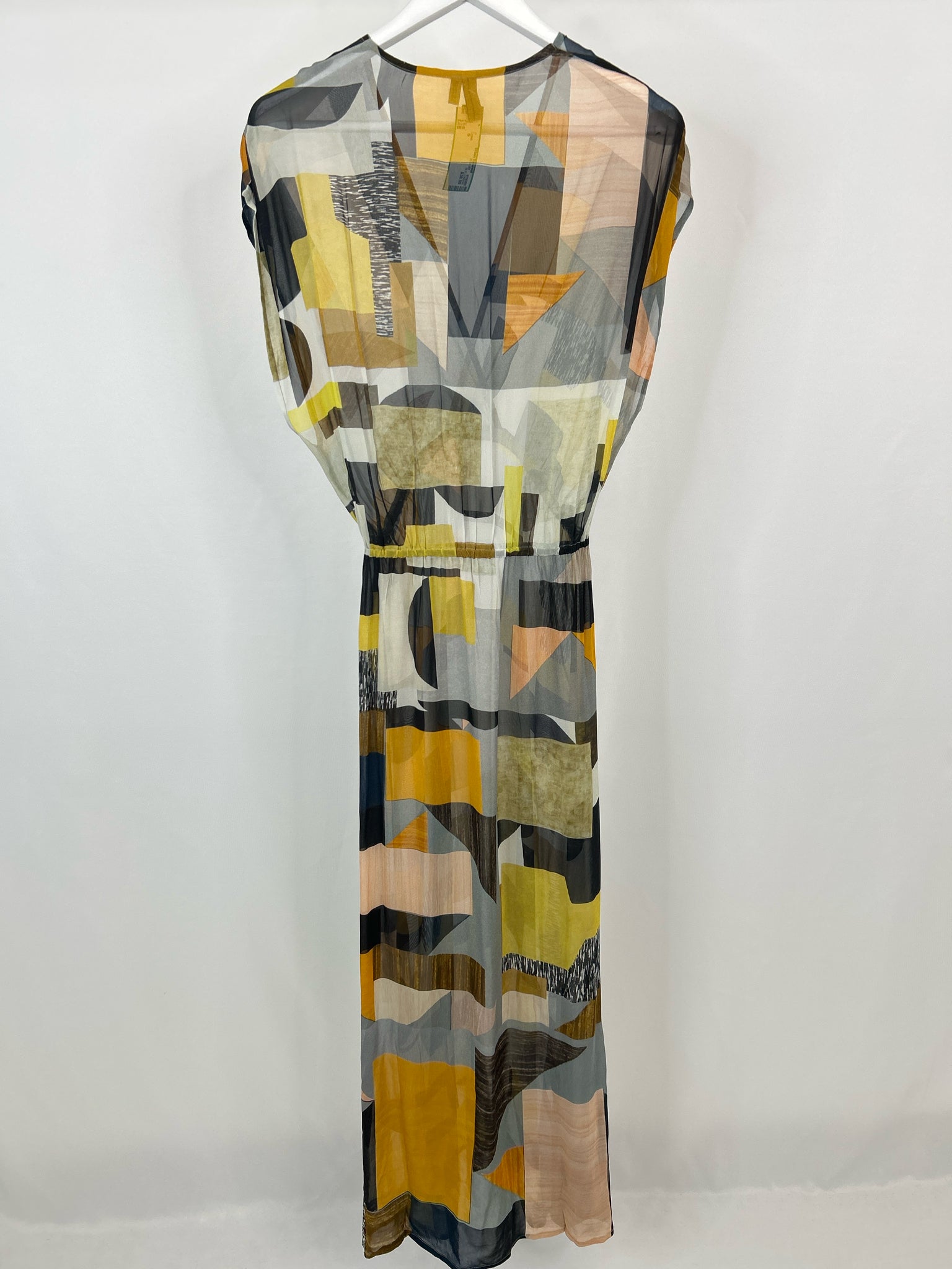 BL^NK LONDON Size S Yellow and Gray Women Dress