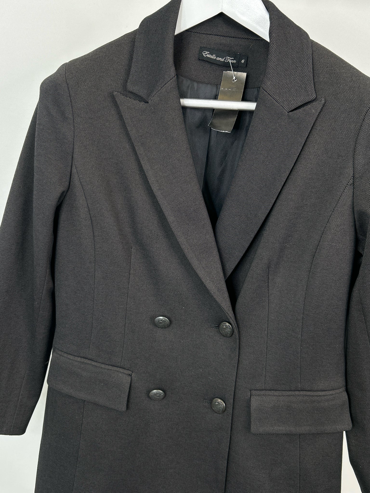 ESTELLE AND FINN Size 6 Grey Women 2-Piece w/pants