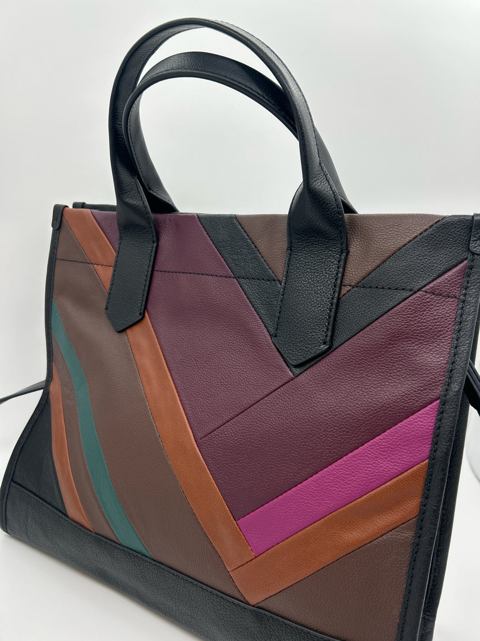 FOSSIL Black Print Women Tote