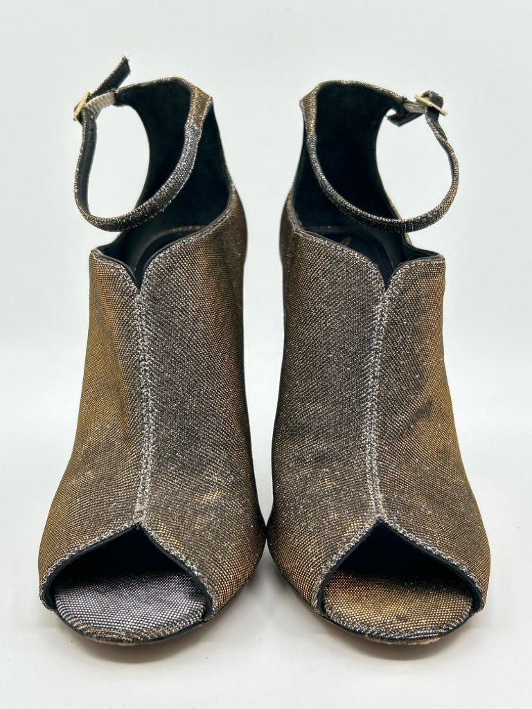 BRIAN ATWOOD Women Size 9 Silver and Brown Booties