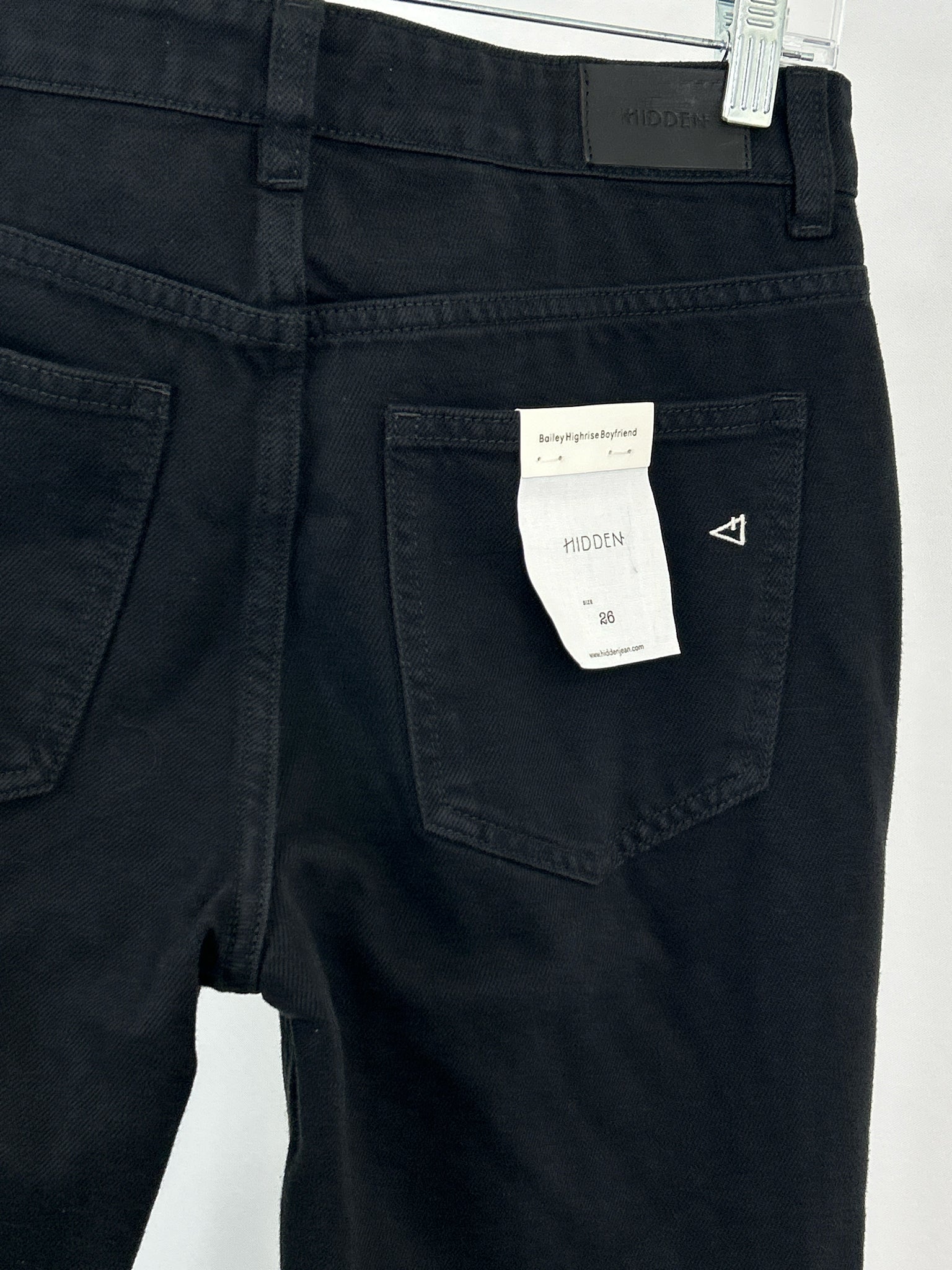 Hidden Size 26/2 Black Denim Women Jeans NWT