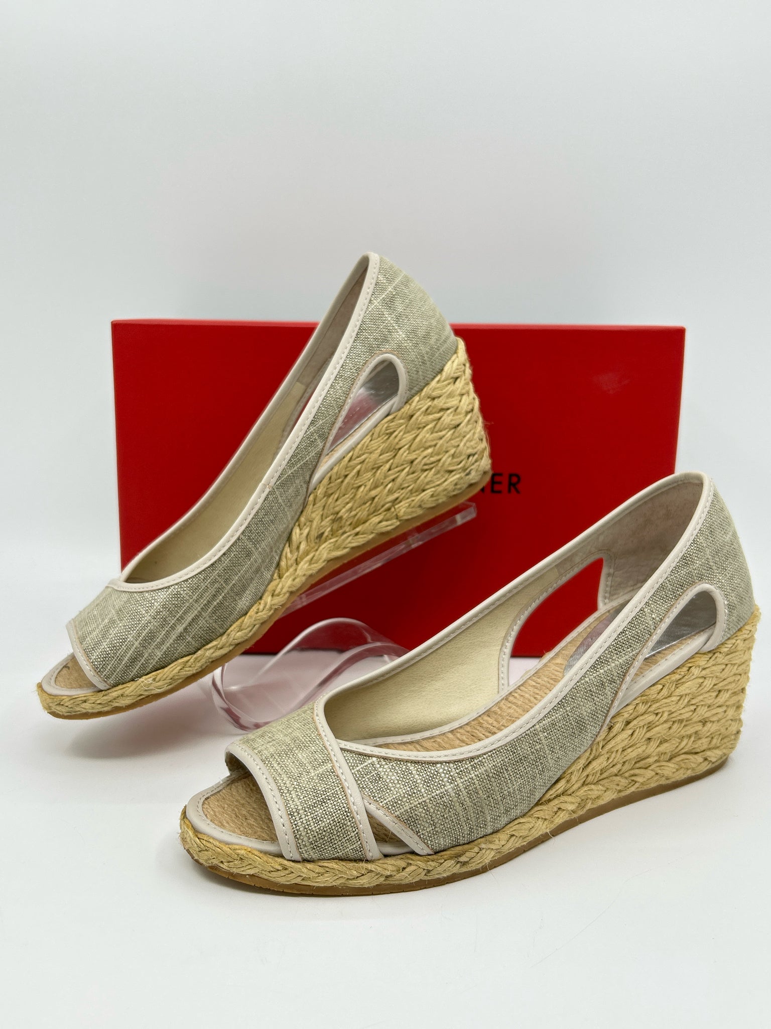 Donald J Pliner Size 8M LINEN Women Sandal