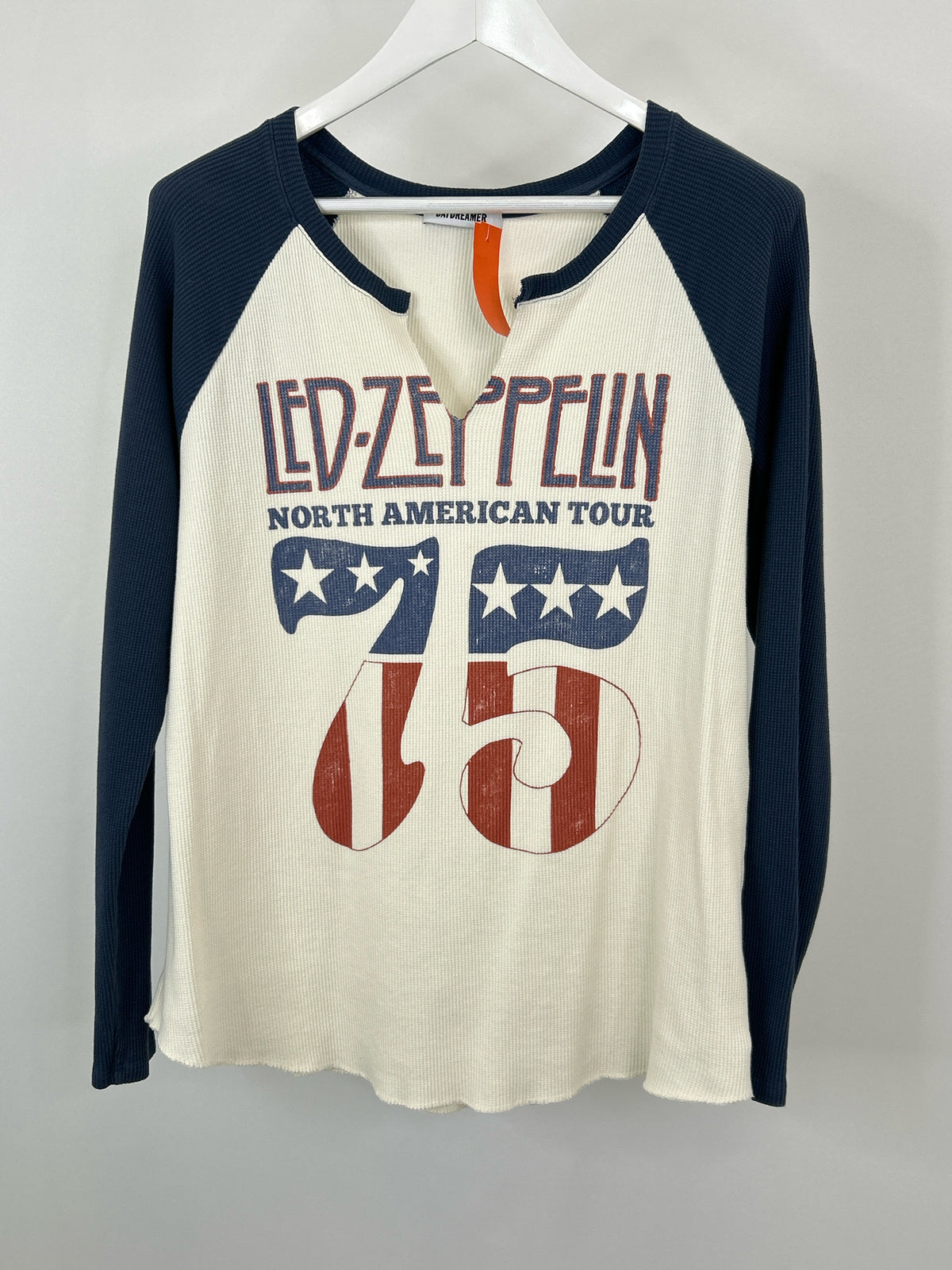 DAYDREAMER Size XL Navy & Cream Women Top