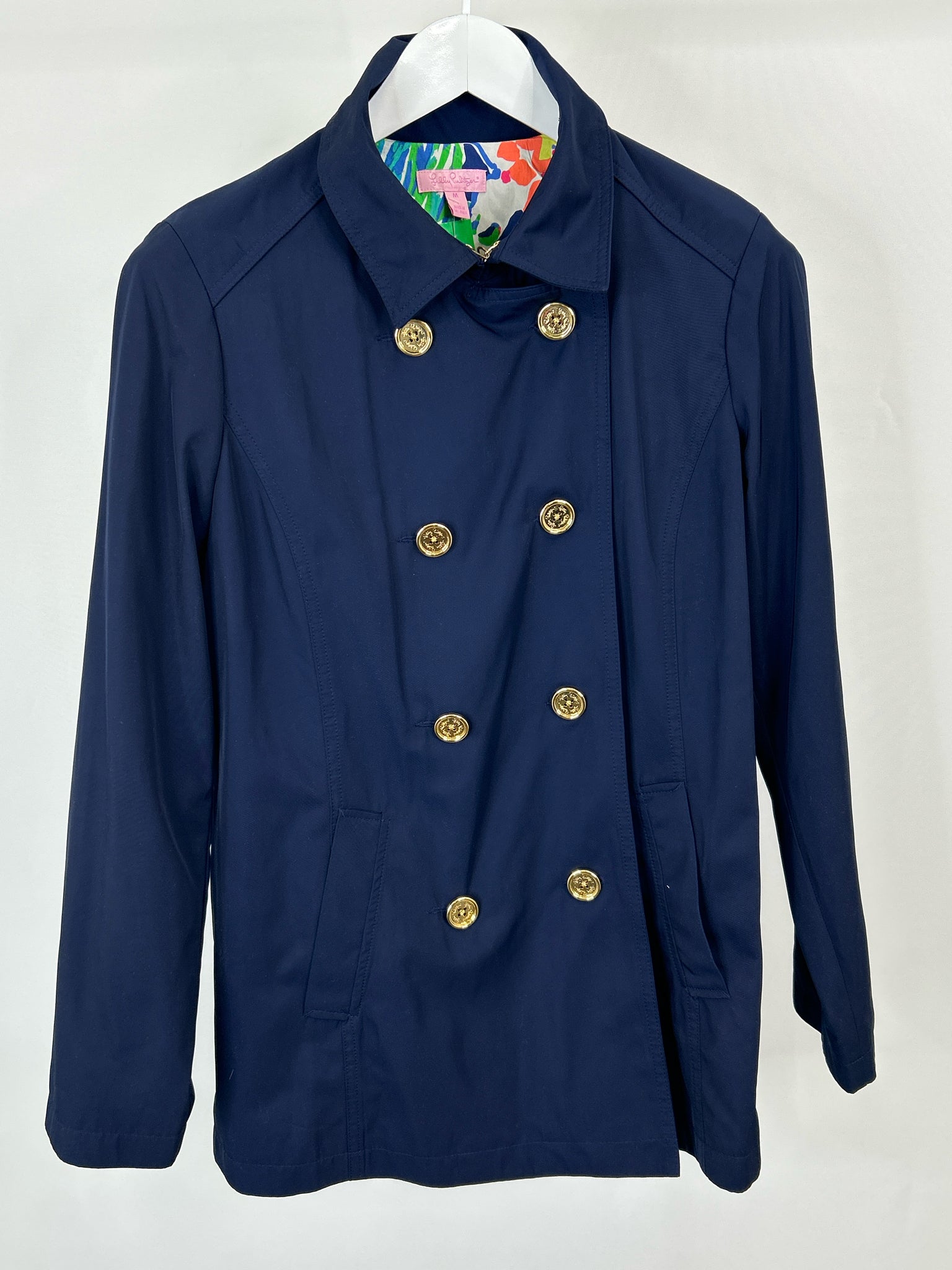 LILLY PULITZER Size M Navy Women Jacket