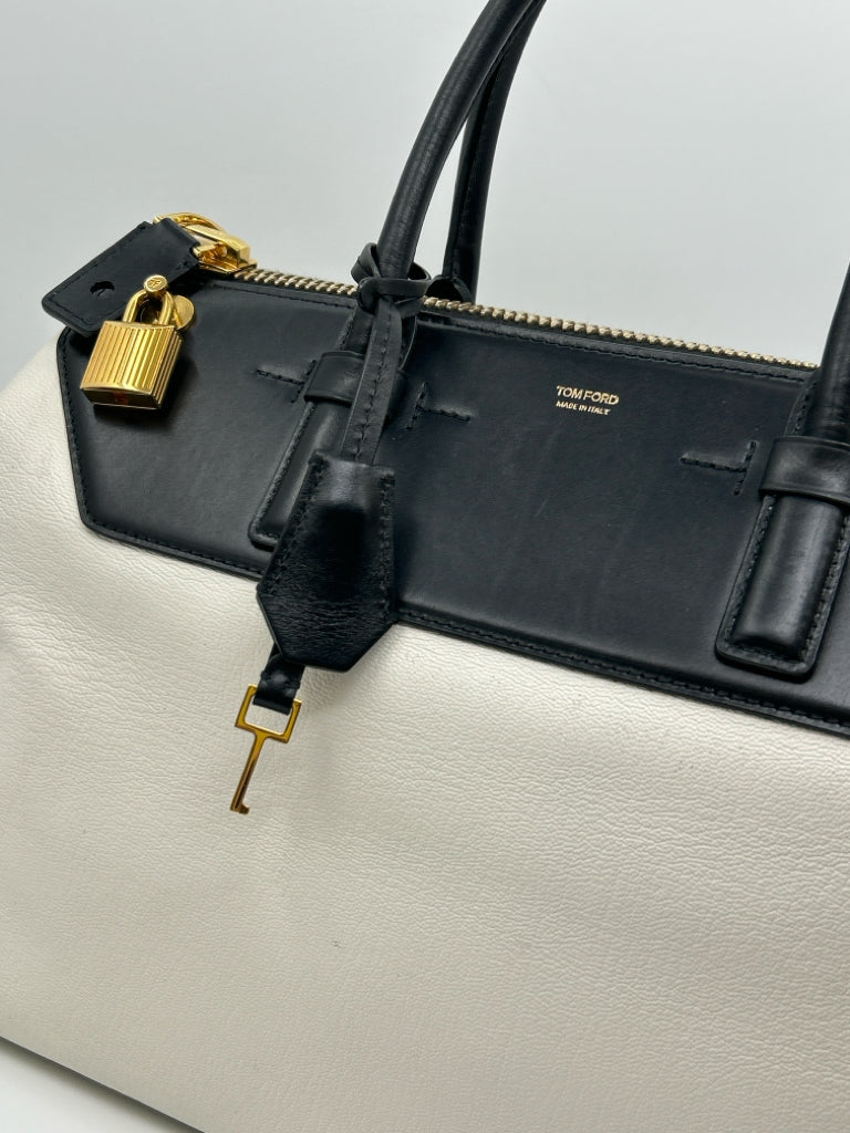 TOM FORD White & Black Purse