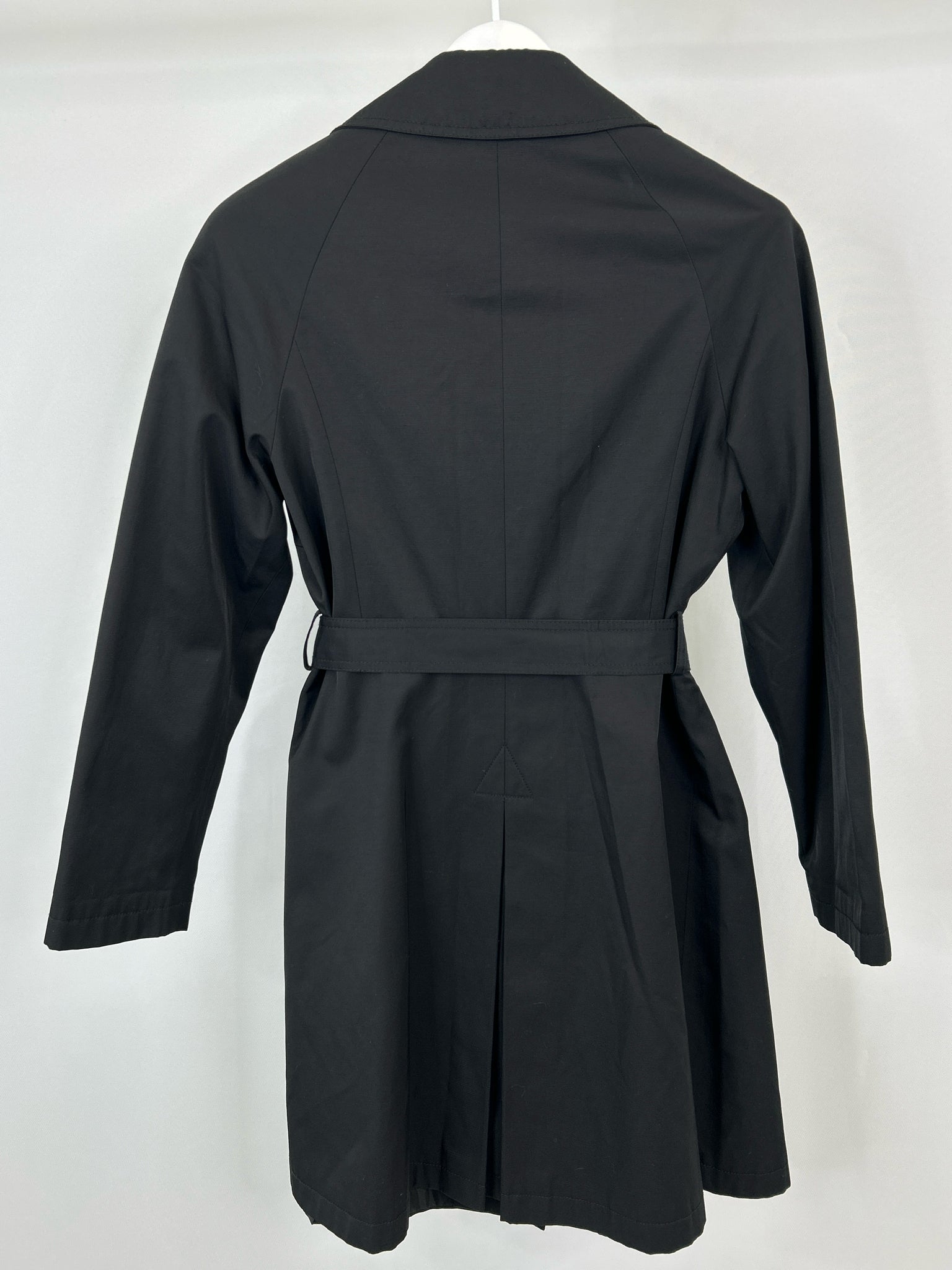 GALLERY Size M Black Women Trench Coat