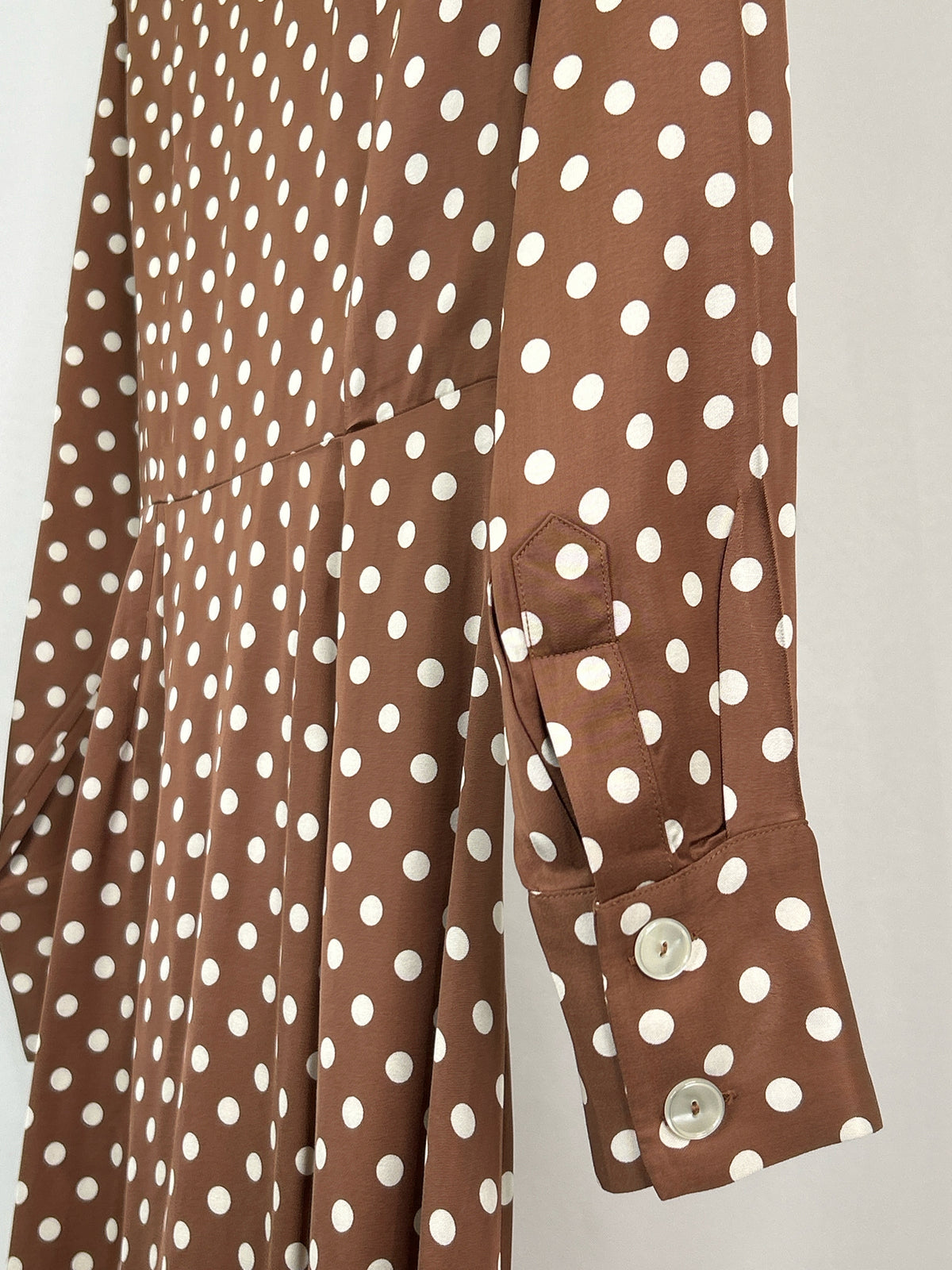 MASSIMO DUTTI Size 2 Brown and White Women Dress