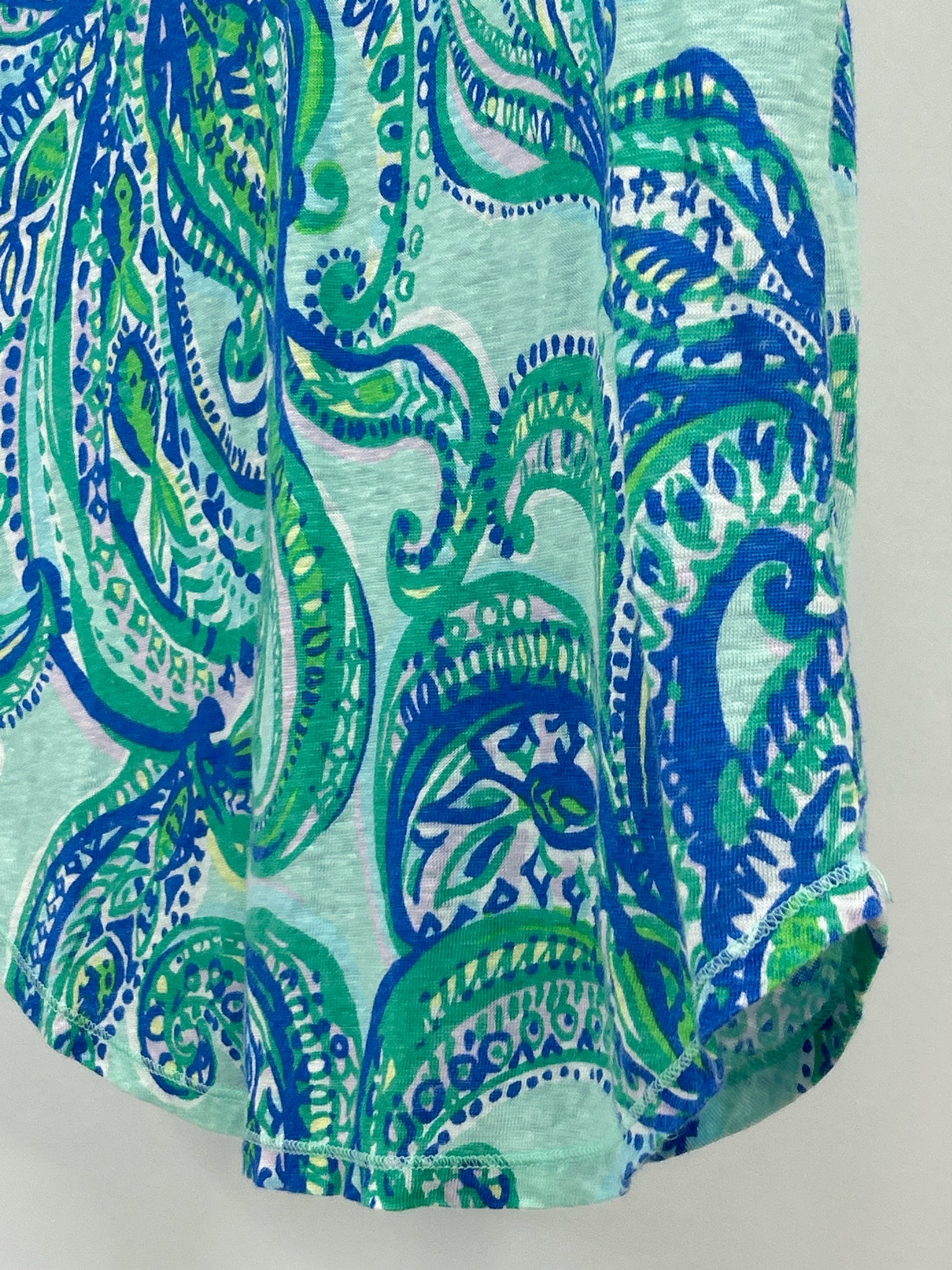 LILLY PULITZER Size S Blue & Green Women Shirt