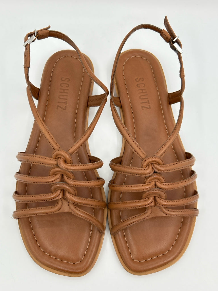 SCHUTZ Size 7.5B Brown Sandal