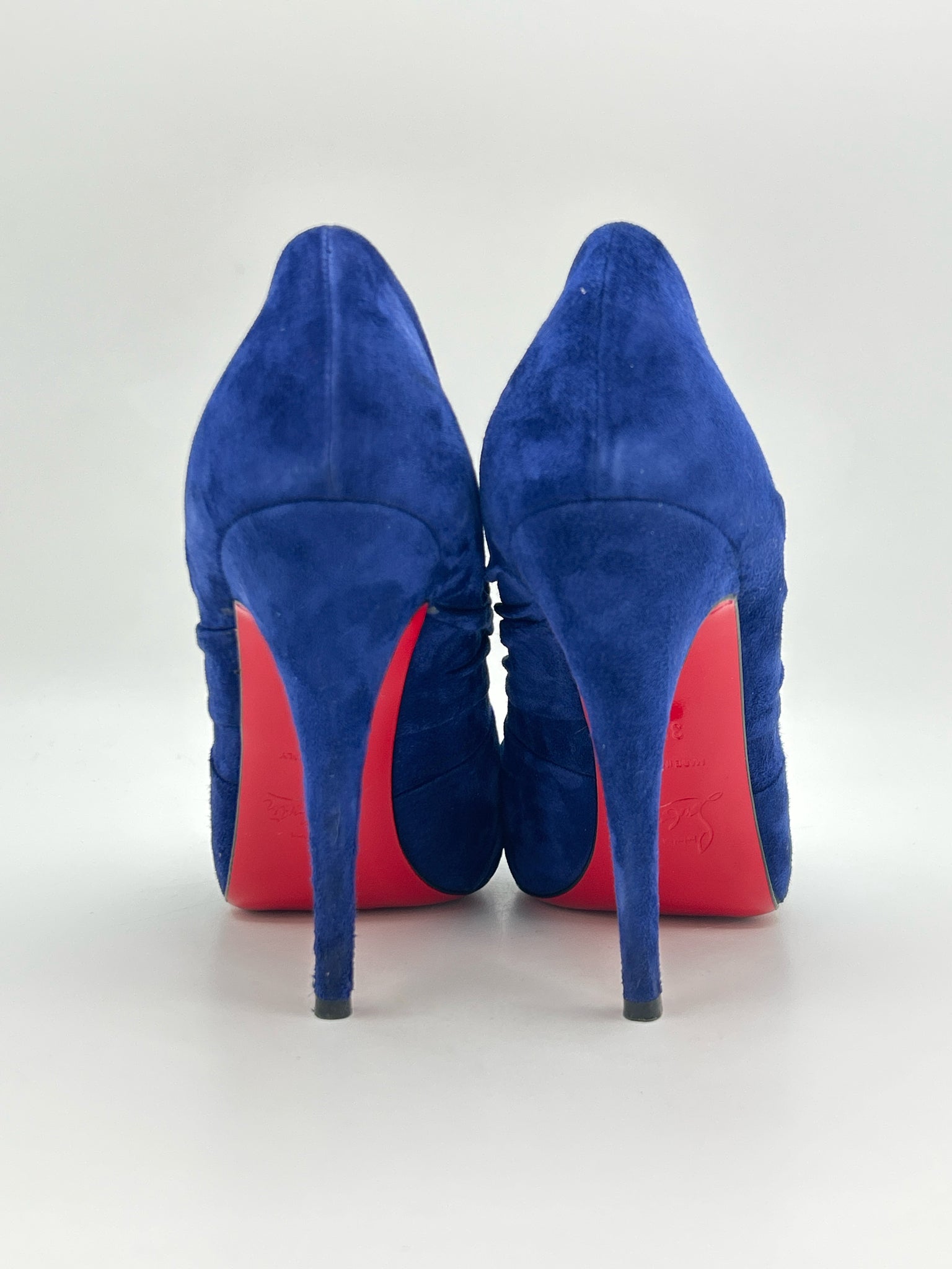 CHRISTIAN LOUBOUTIN Size 38.5 Royal Blue Women Pumps