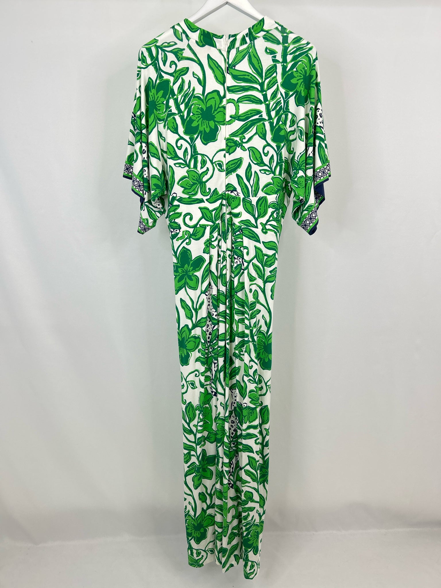 LILLY PULITZER Size 16 GREEN & WHITE Women Dress