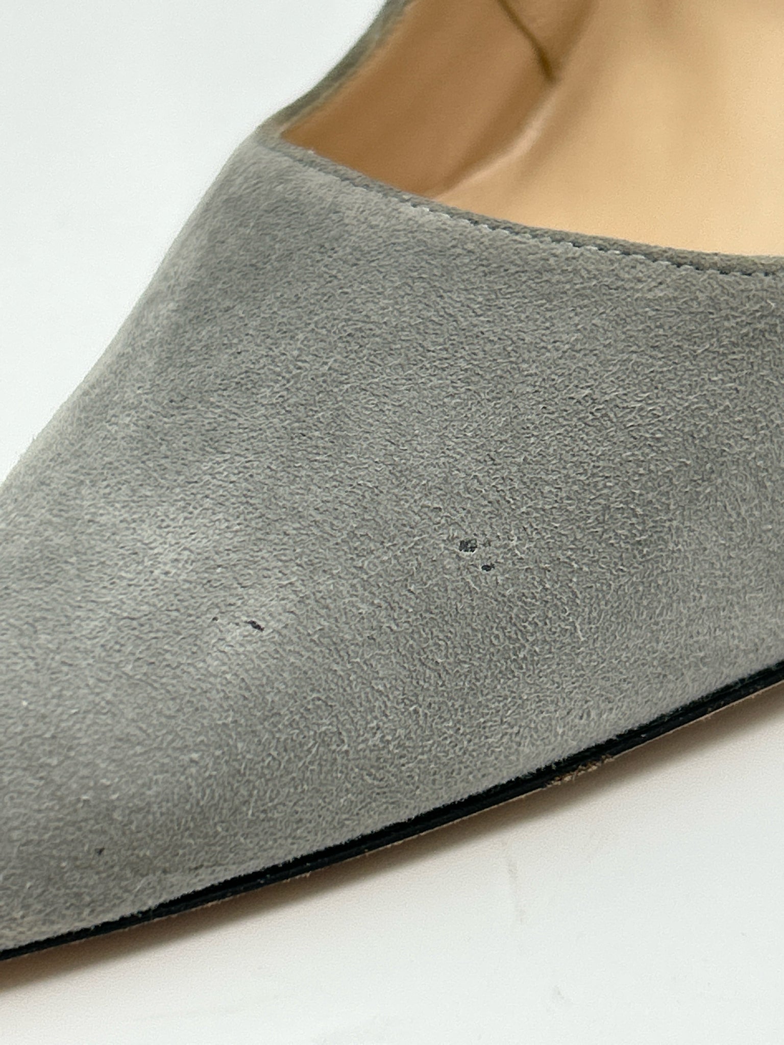 MANOLO BLAHNIK Size 38/8 Gray Women Pumps