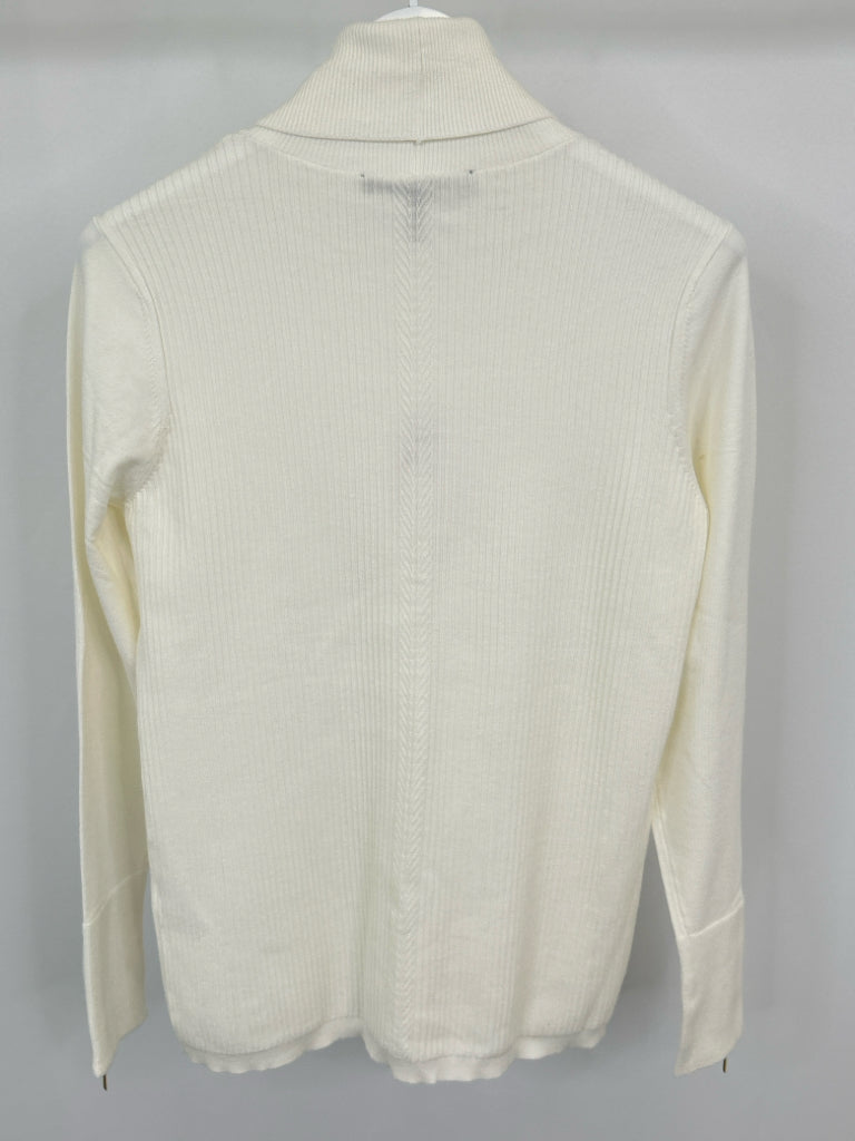 White House Black Market Women Size L Ivory Sweater