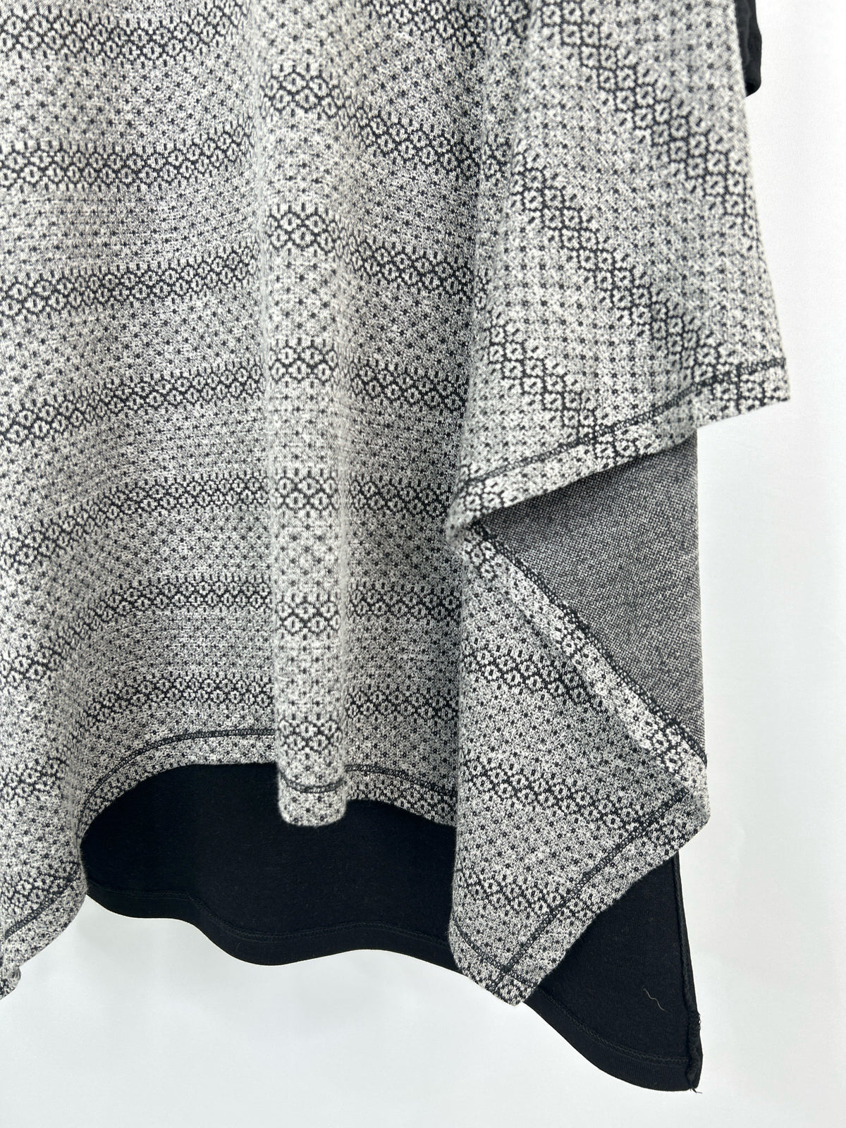 PATRIZIA LUCA Size XL black and grey Women Tunic