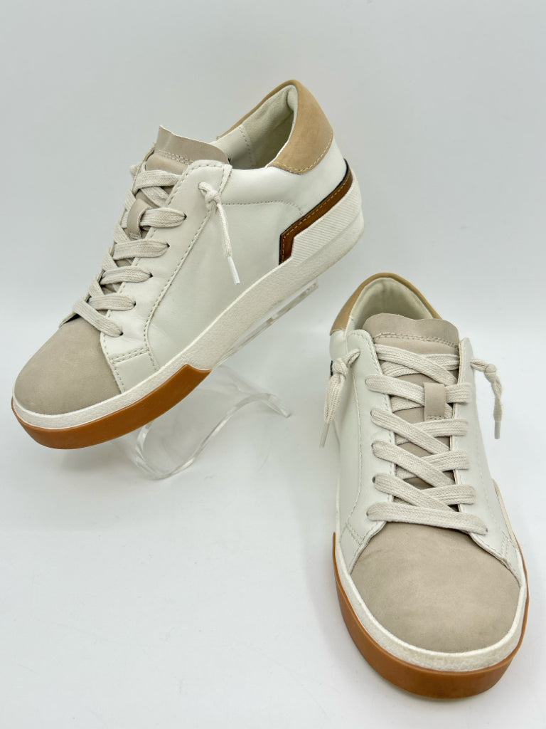 DOLCE VITA Women Size 6.5 Cream and White Sneakers