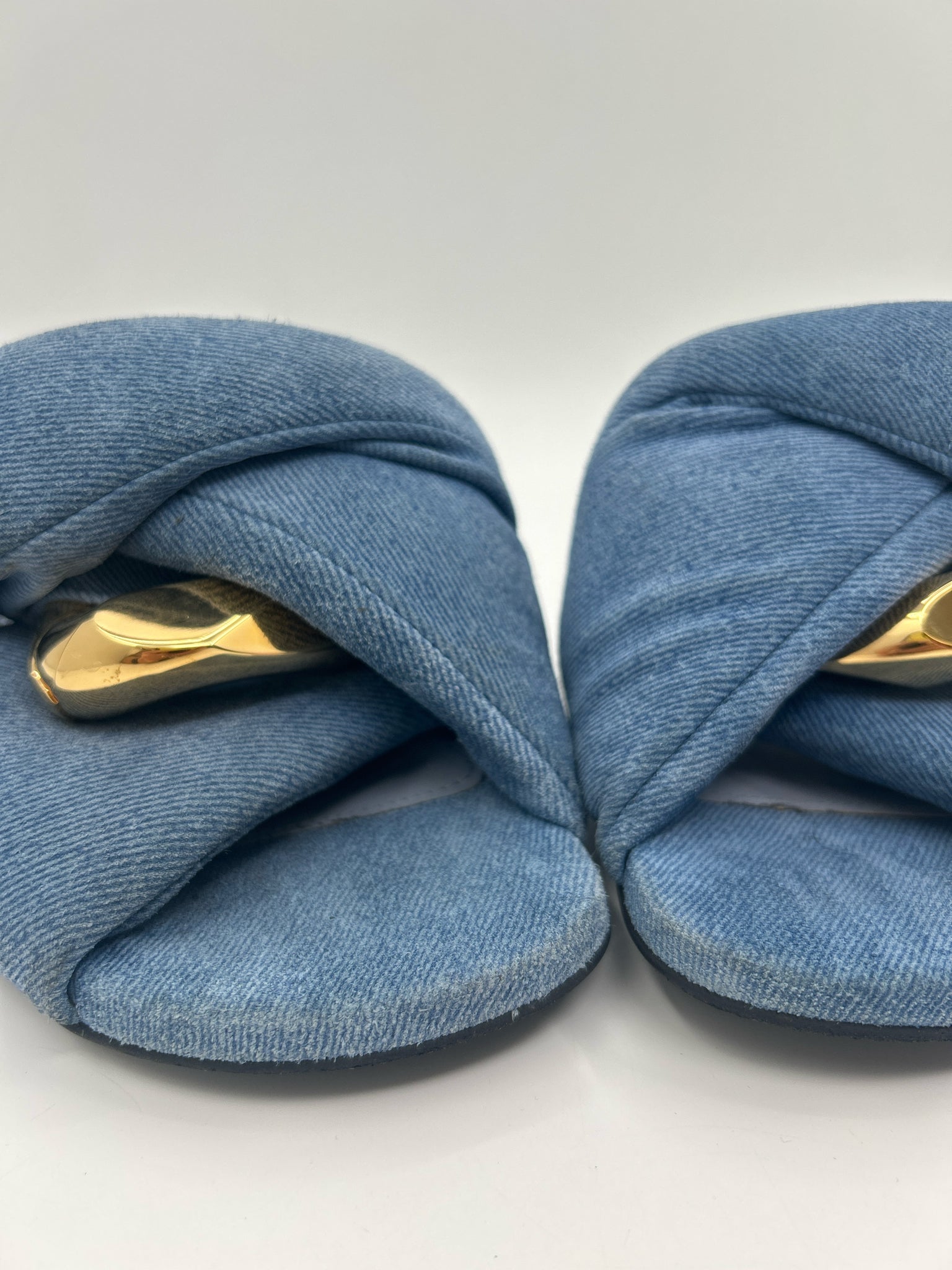 JW ANDERSON Size 38 BLUE DENIM Women Sandal