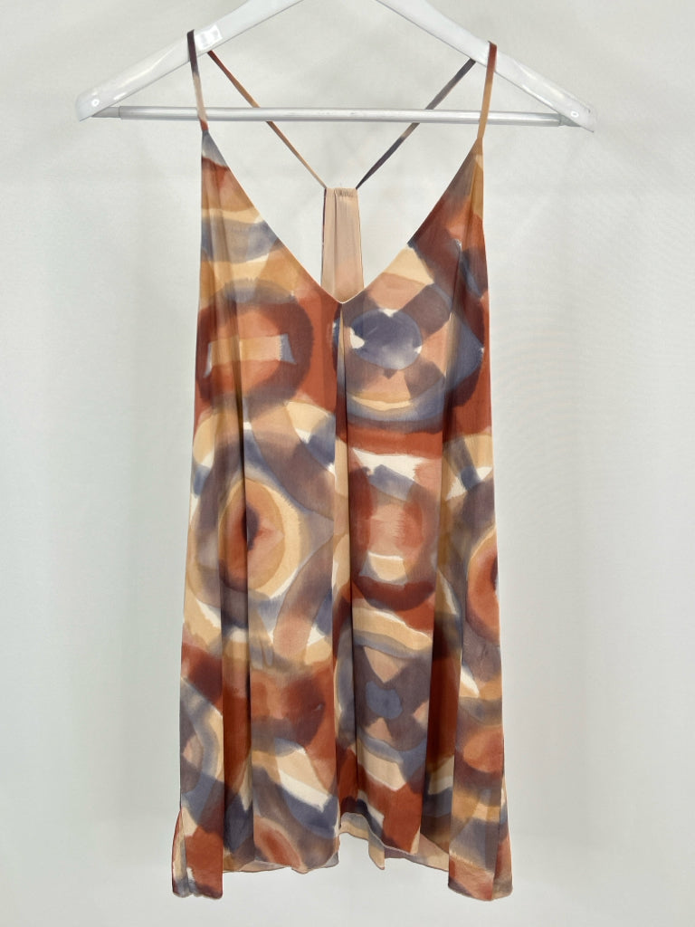 ALICE + OLIVIA Size M TAN PRINT Women's Dress