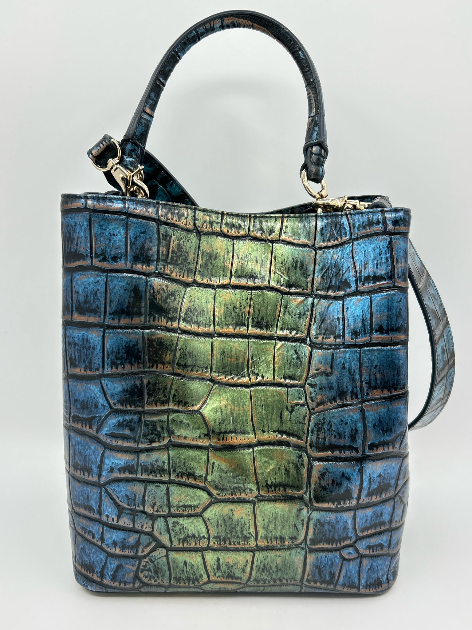 BRAHMIN BLUE AND GREEN Women Purse