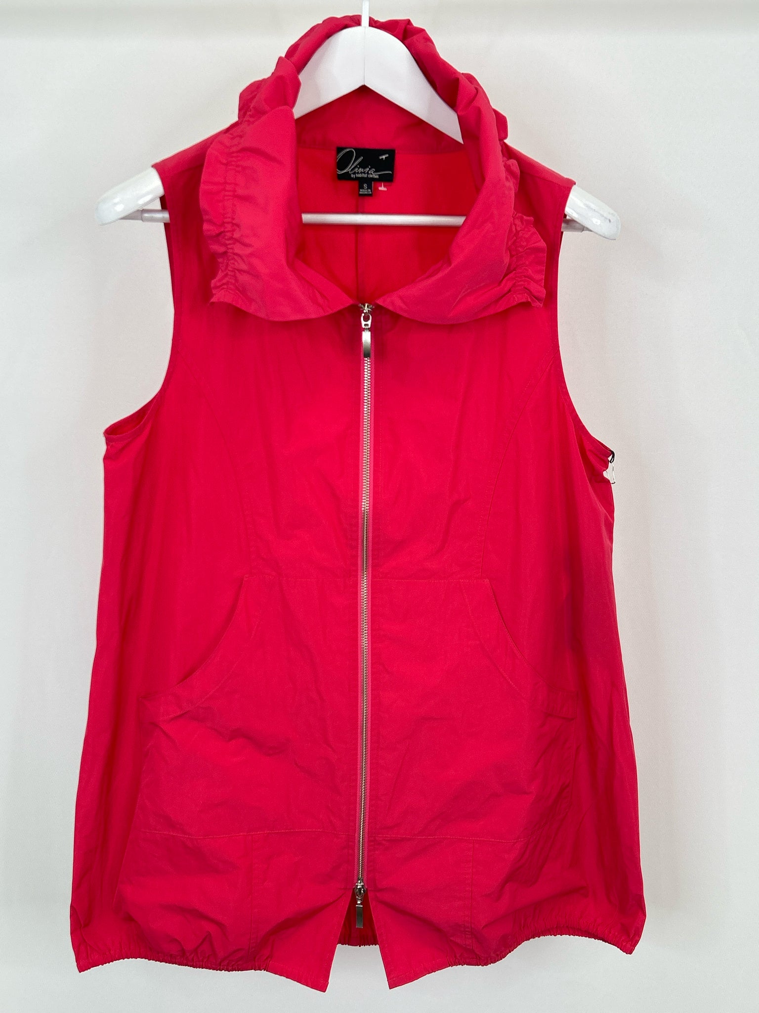 OLIVIA BY HABITAT CLOTHES Size S Hot Pink Women Vest