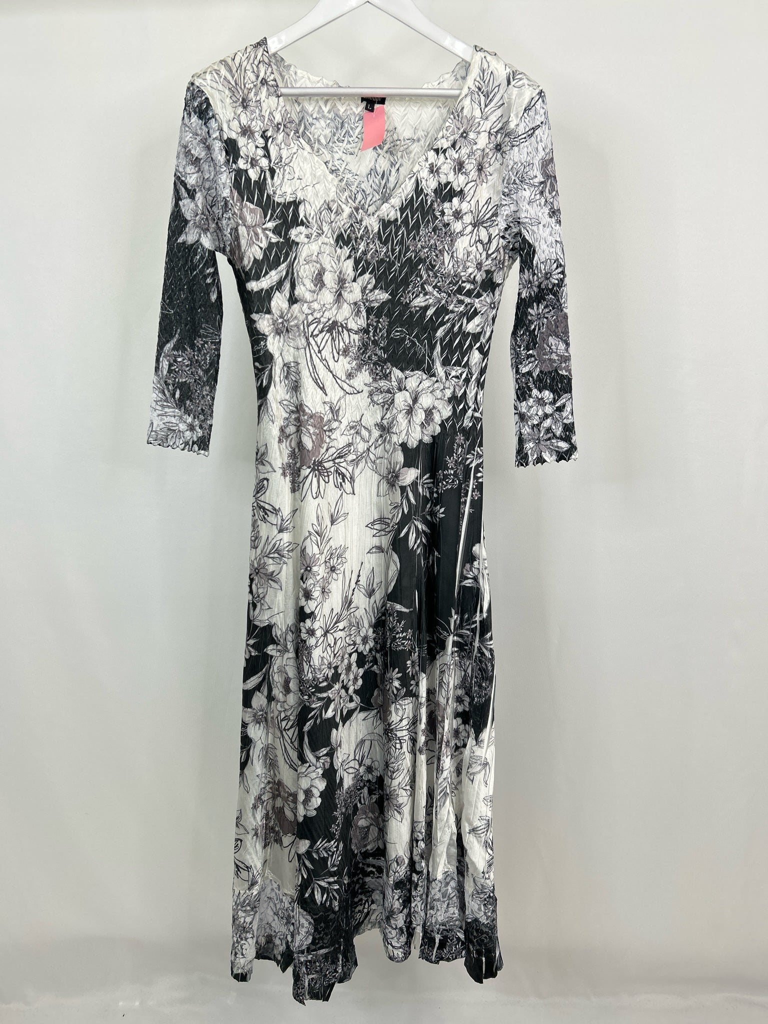 KOMAROV Size L White and black Women Dress