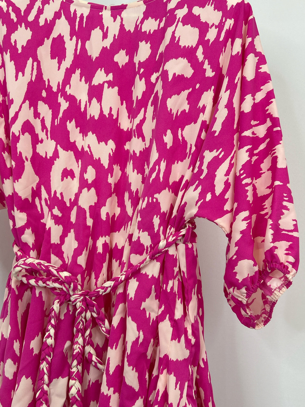 AAKAA Size L pink & black Women Dress