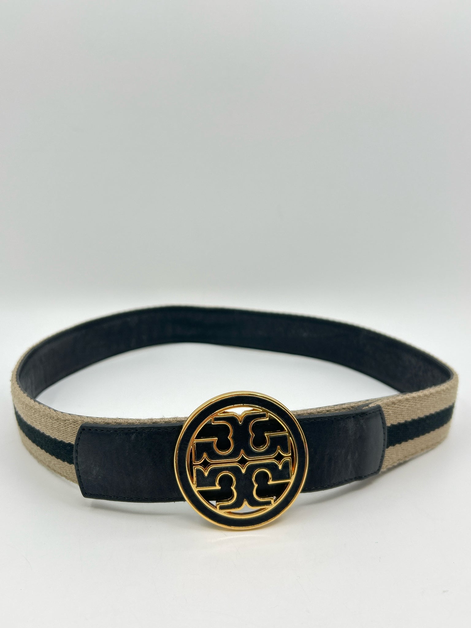 TORY BURCH Black & Beige Belt