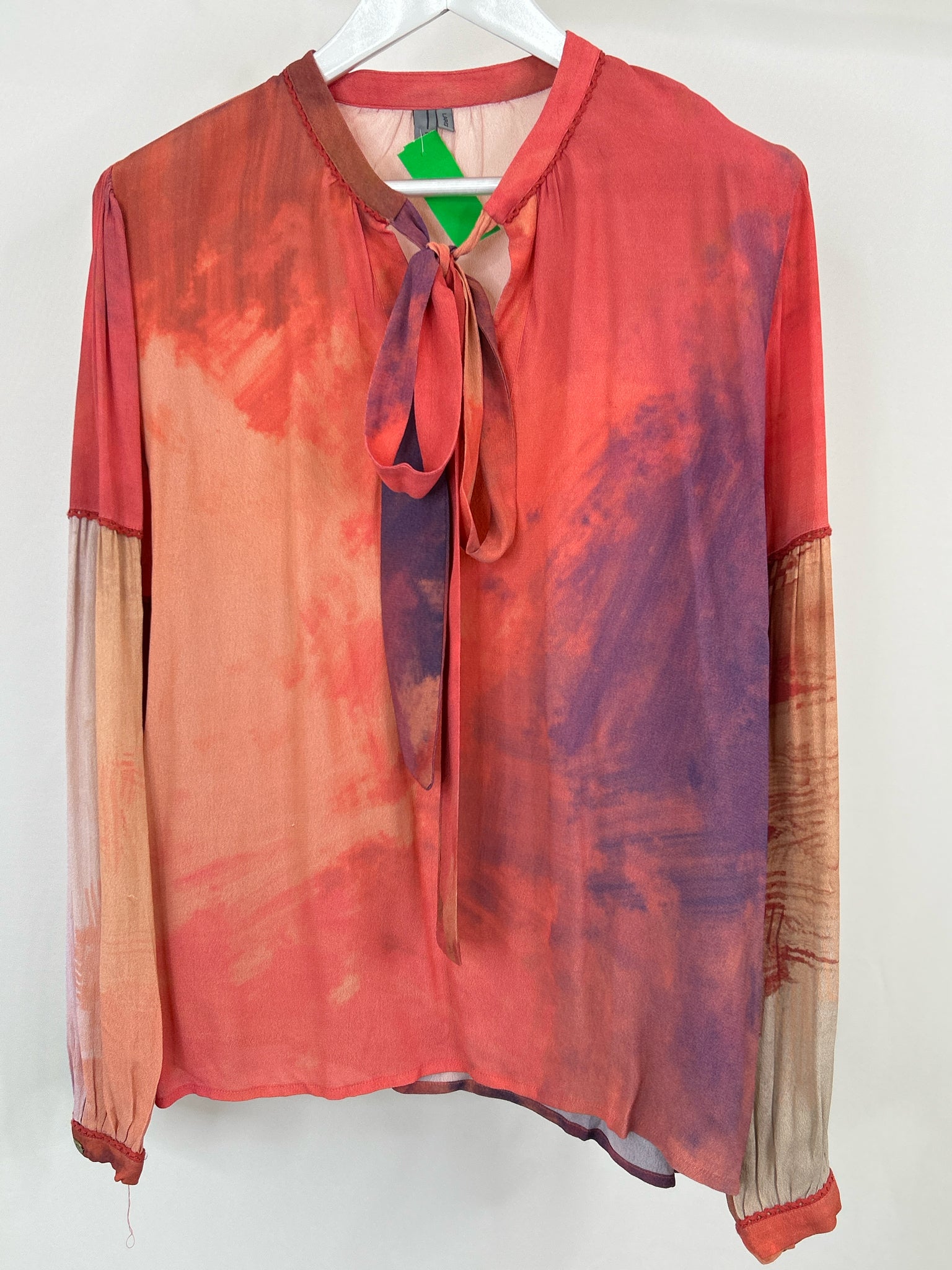 BL^NK LONDON Size L Coral and Purple Women Blouse