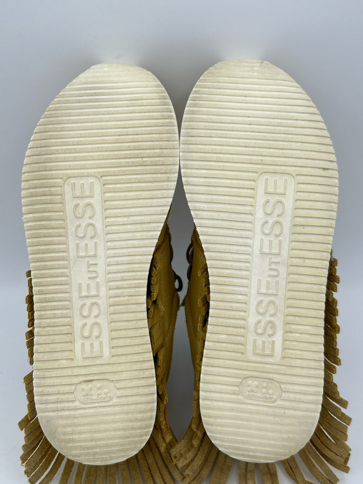 ESSEUTESSE Size 38 Yellow Women Sneakers