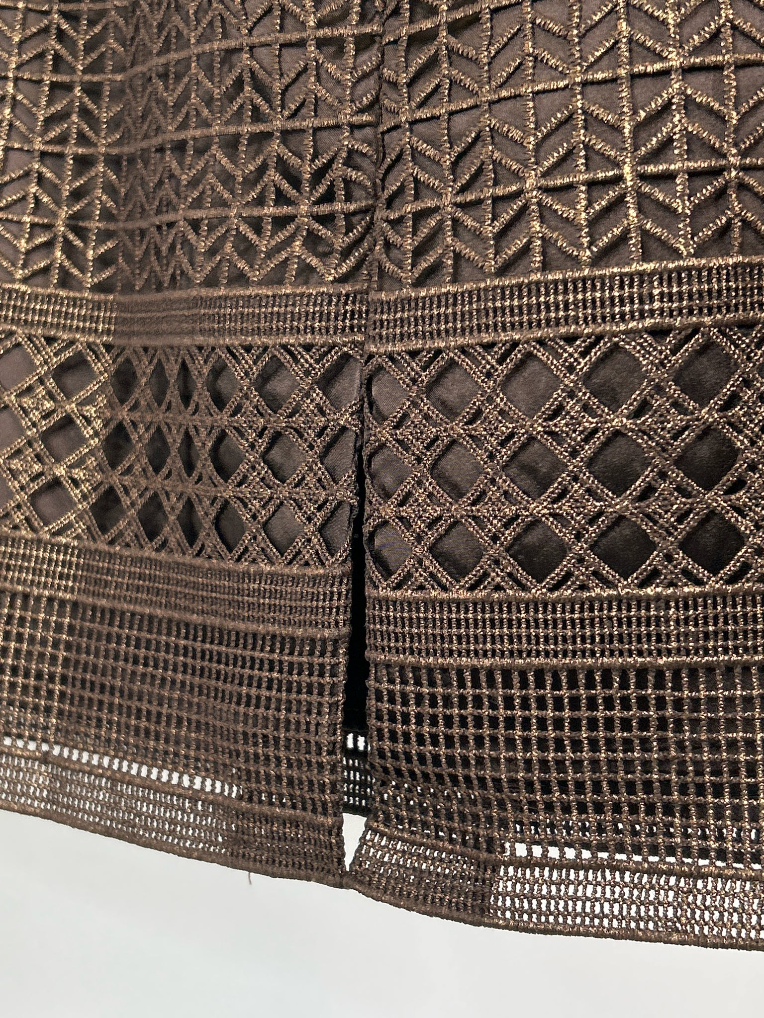 White House Black Market Size 4 Brown Women Skirt NWT