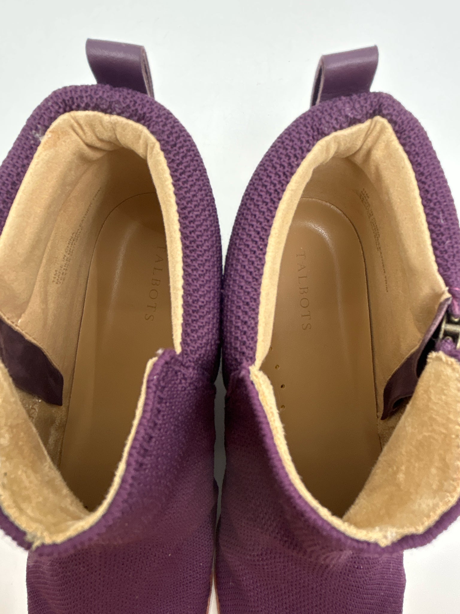 TALBOTS Size 11M Purple Women Booties