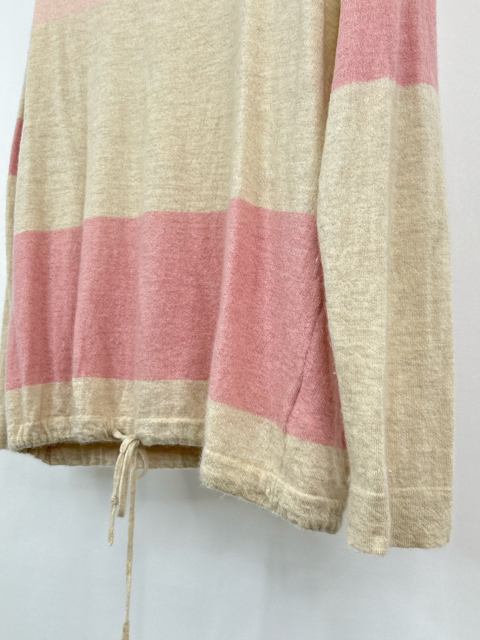 HAVEN WELL WITHIN Size L Pink Striped Women Sweater
