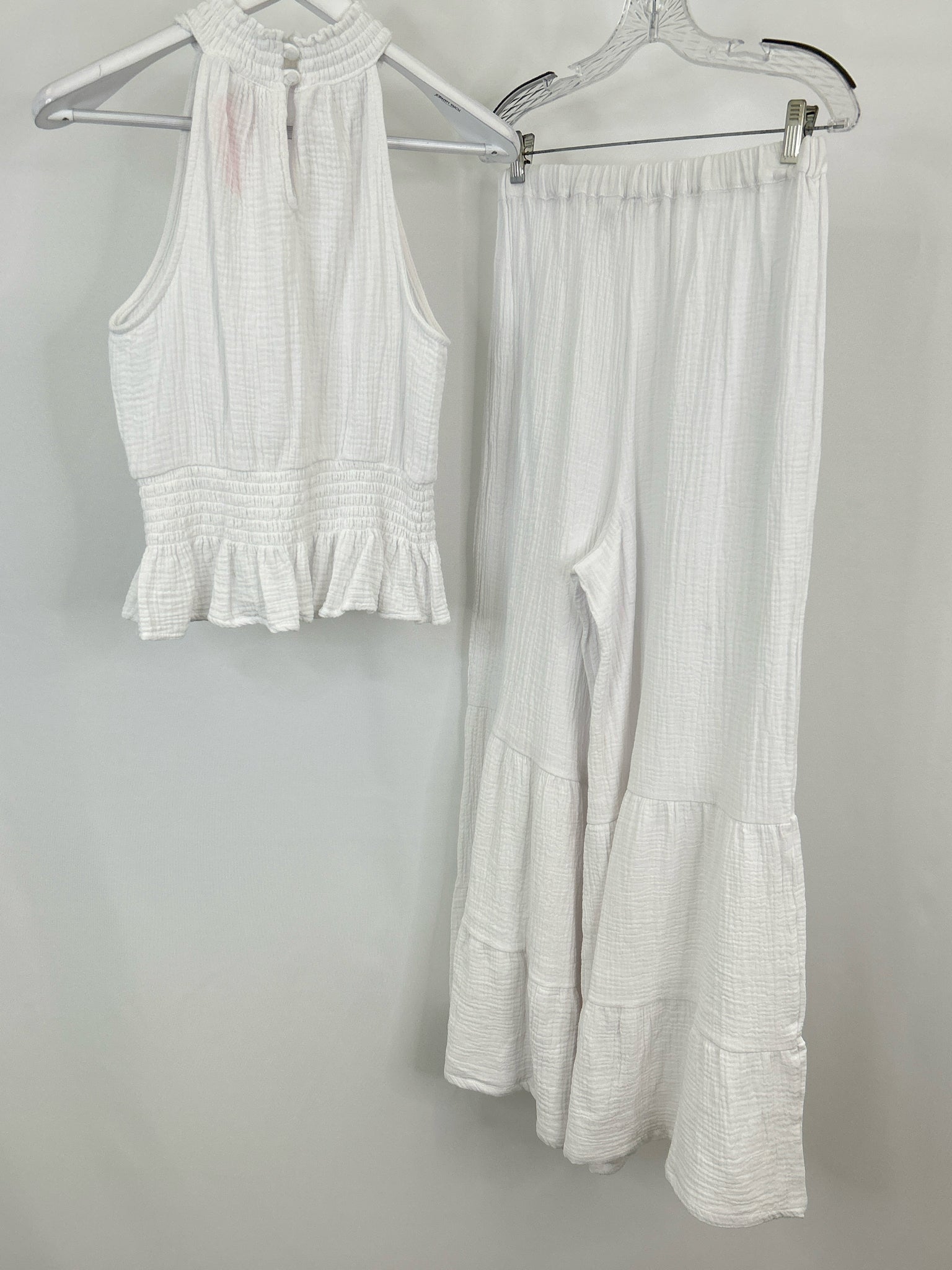 KAKTUS Size S White Women 2-Piece w/pants
