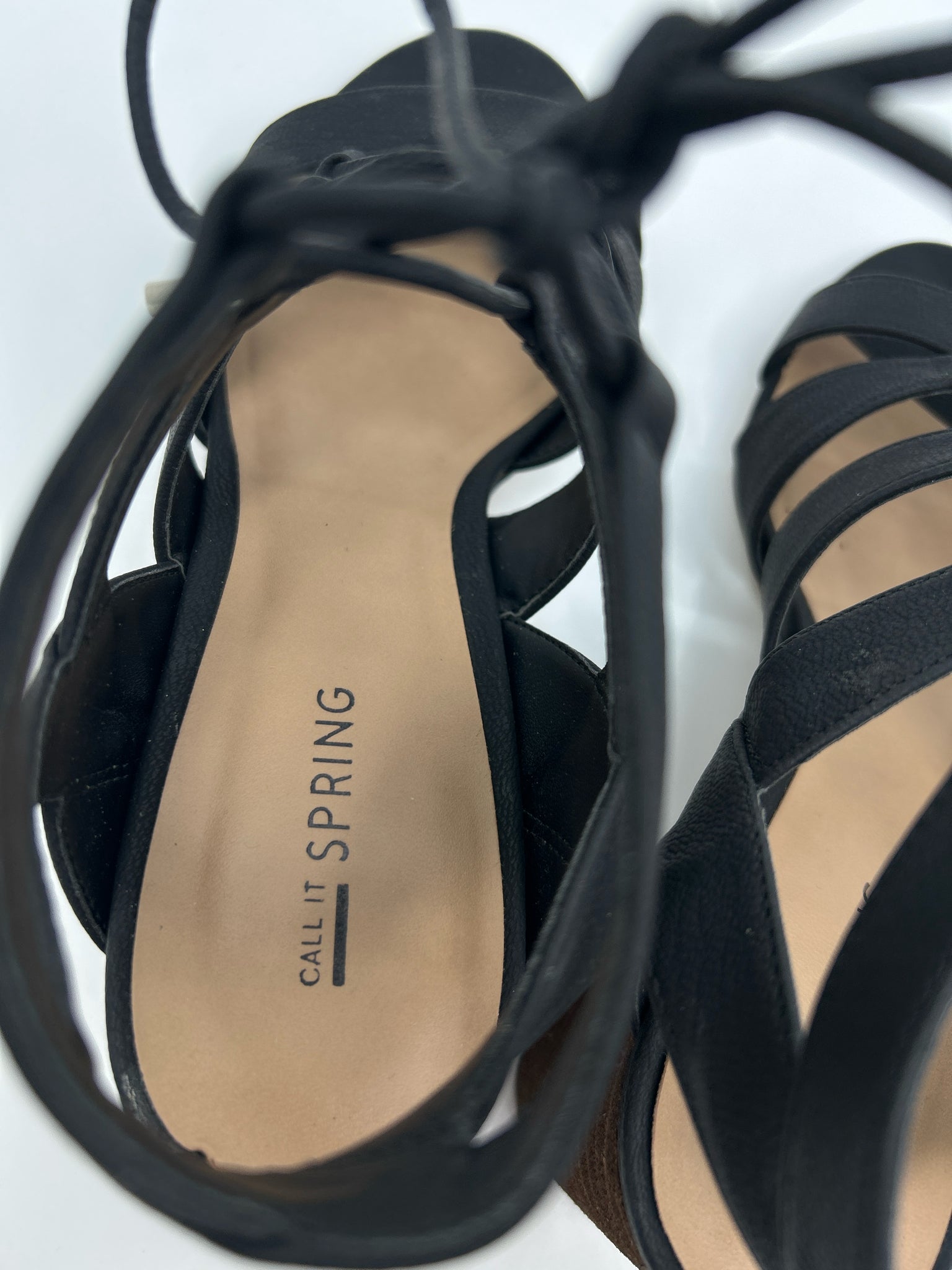 CALL IT SPRING Size 8.5 Black Women Sandal